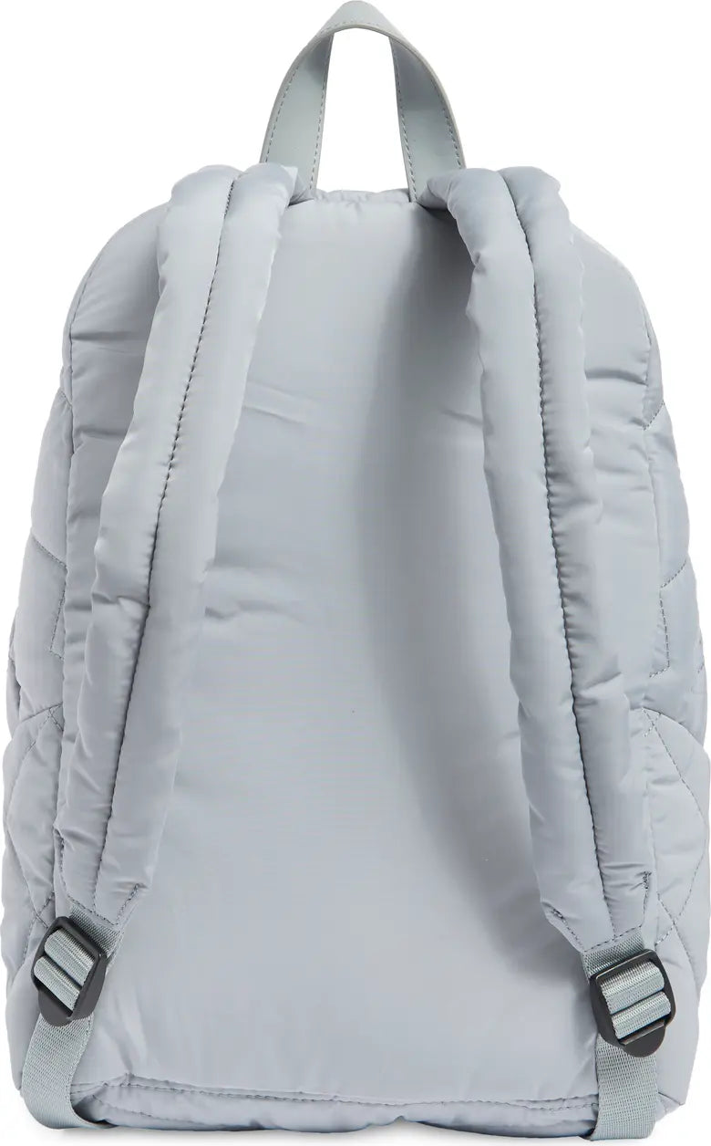 Quilted Nylon School Backpack