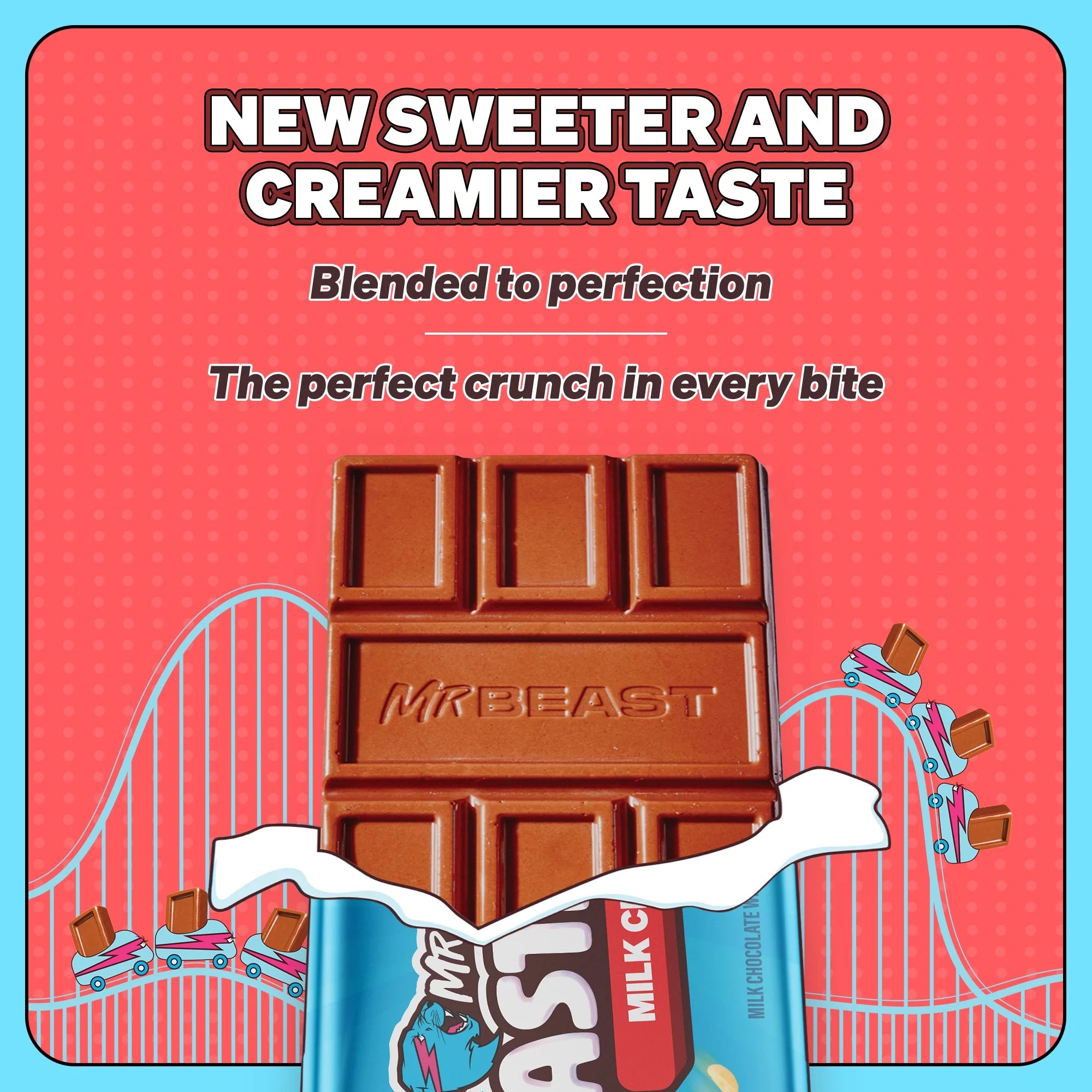 MrBeast Feastable Milk Chocolate Bar 35 gr (5 pz)