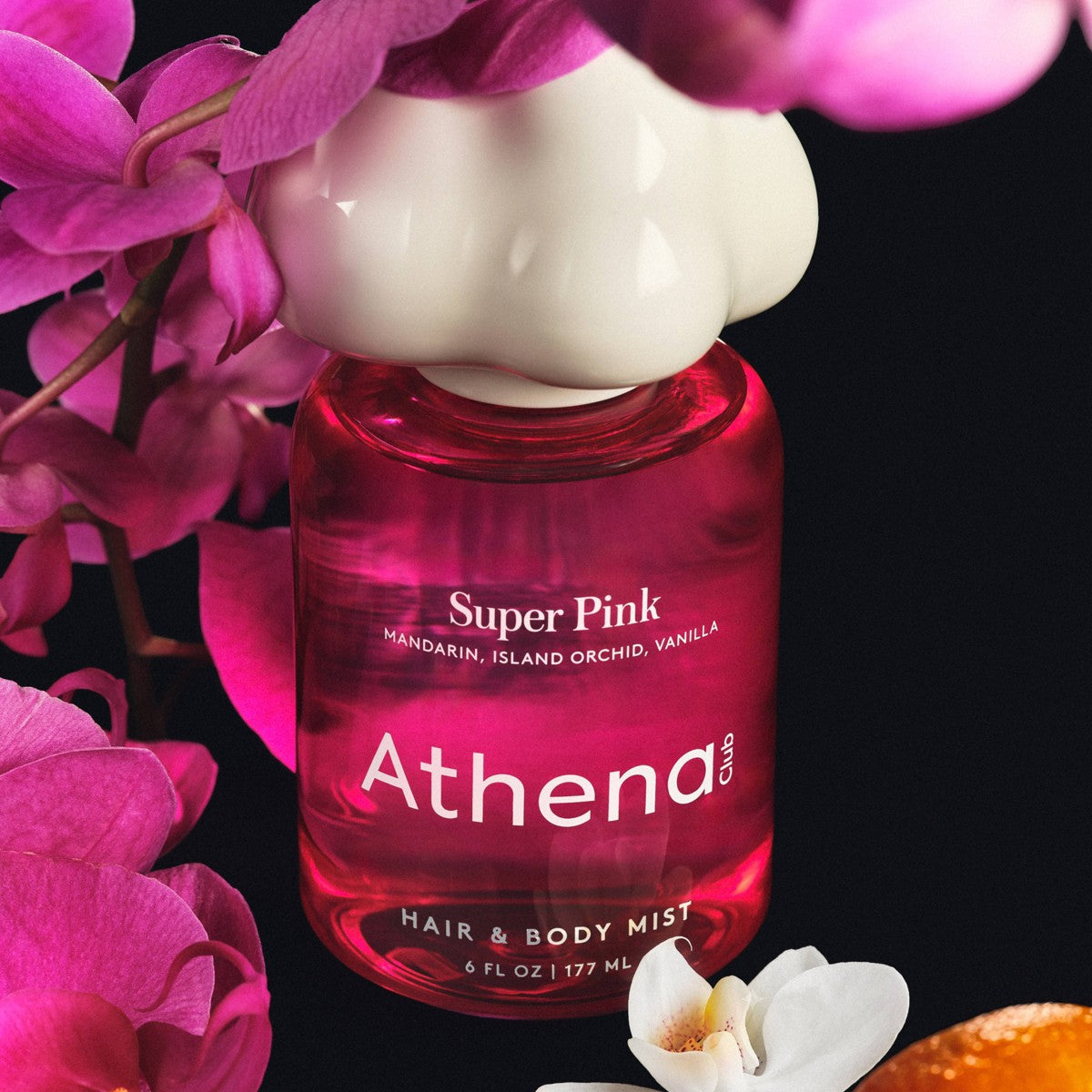 Athena Club Hair & Body Mist Super Pink 6 fl oz notas tropicales