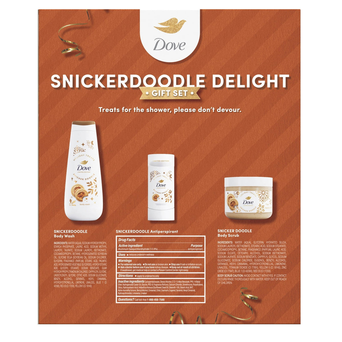 Dove Snickerdoodle Delight Gift Set, fotografía 7 de 9 del set navideño