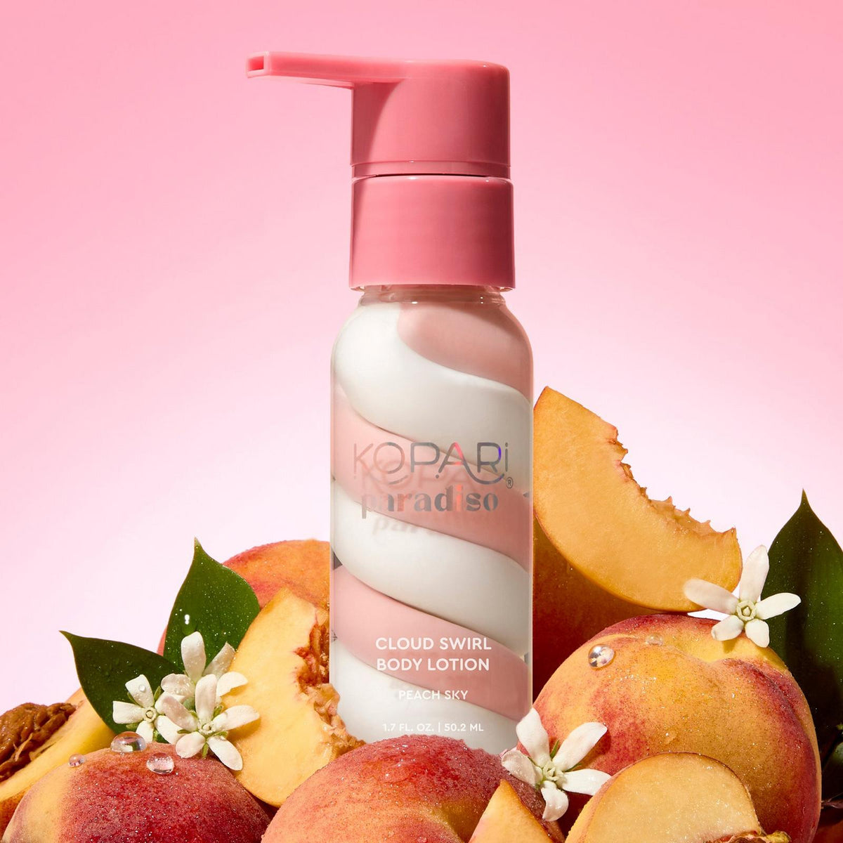 Kopari Cloud Swirl Body Lotion Kit, cuatro lociones corporales con textura en espiral de gel y crema