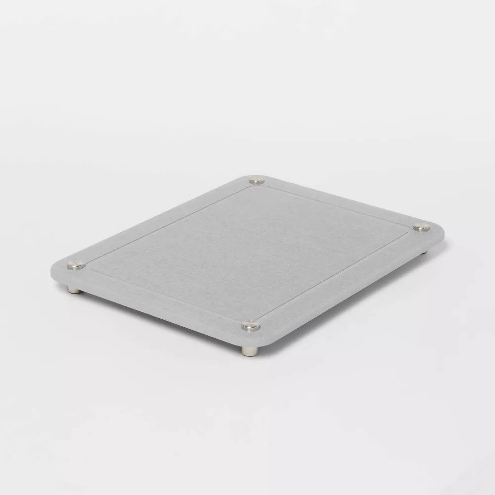 Tapete para secar platos de diatomita gris Brightroom