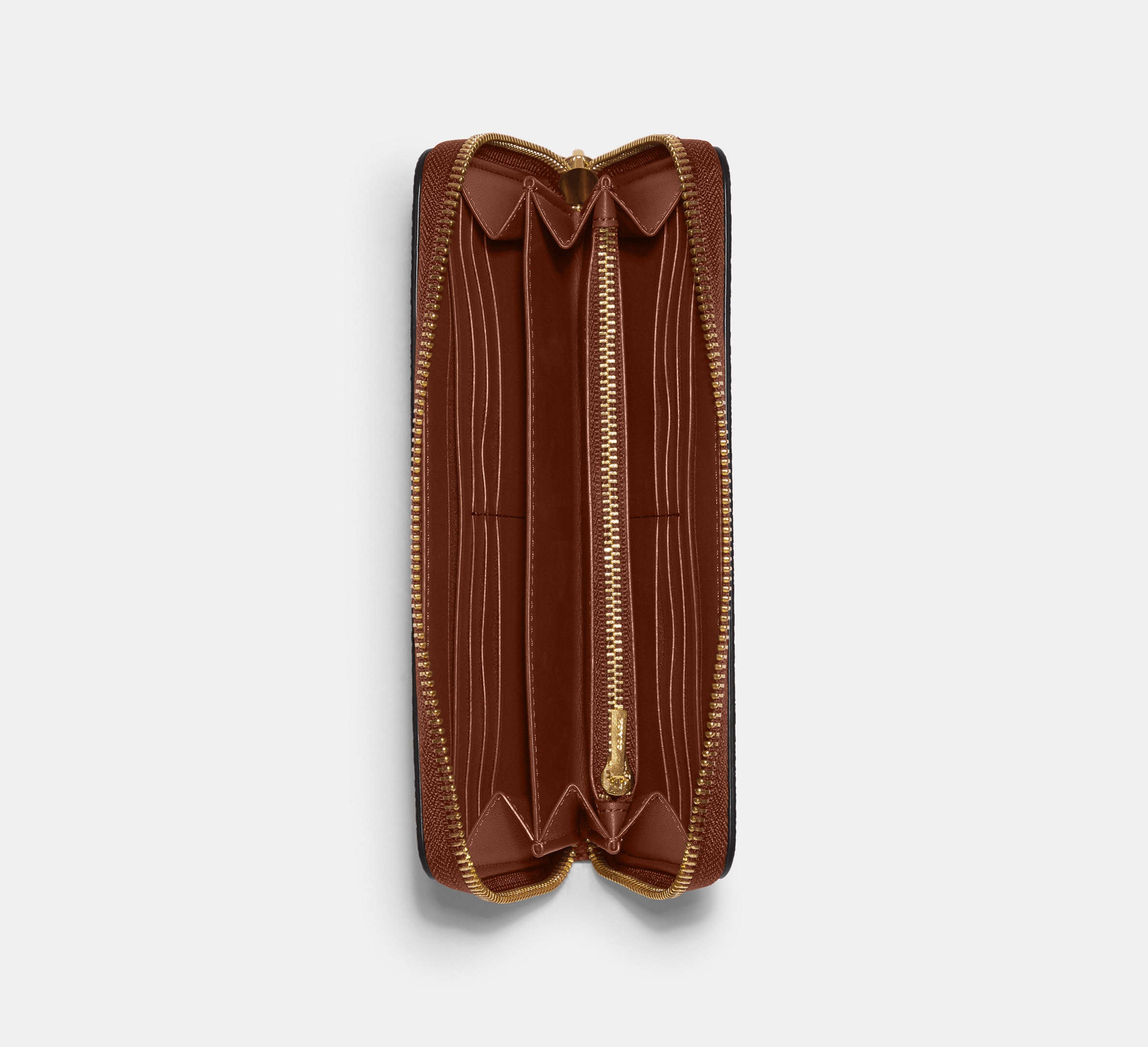 Long Zip Around Wallet In Signature Canvas