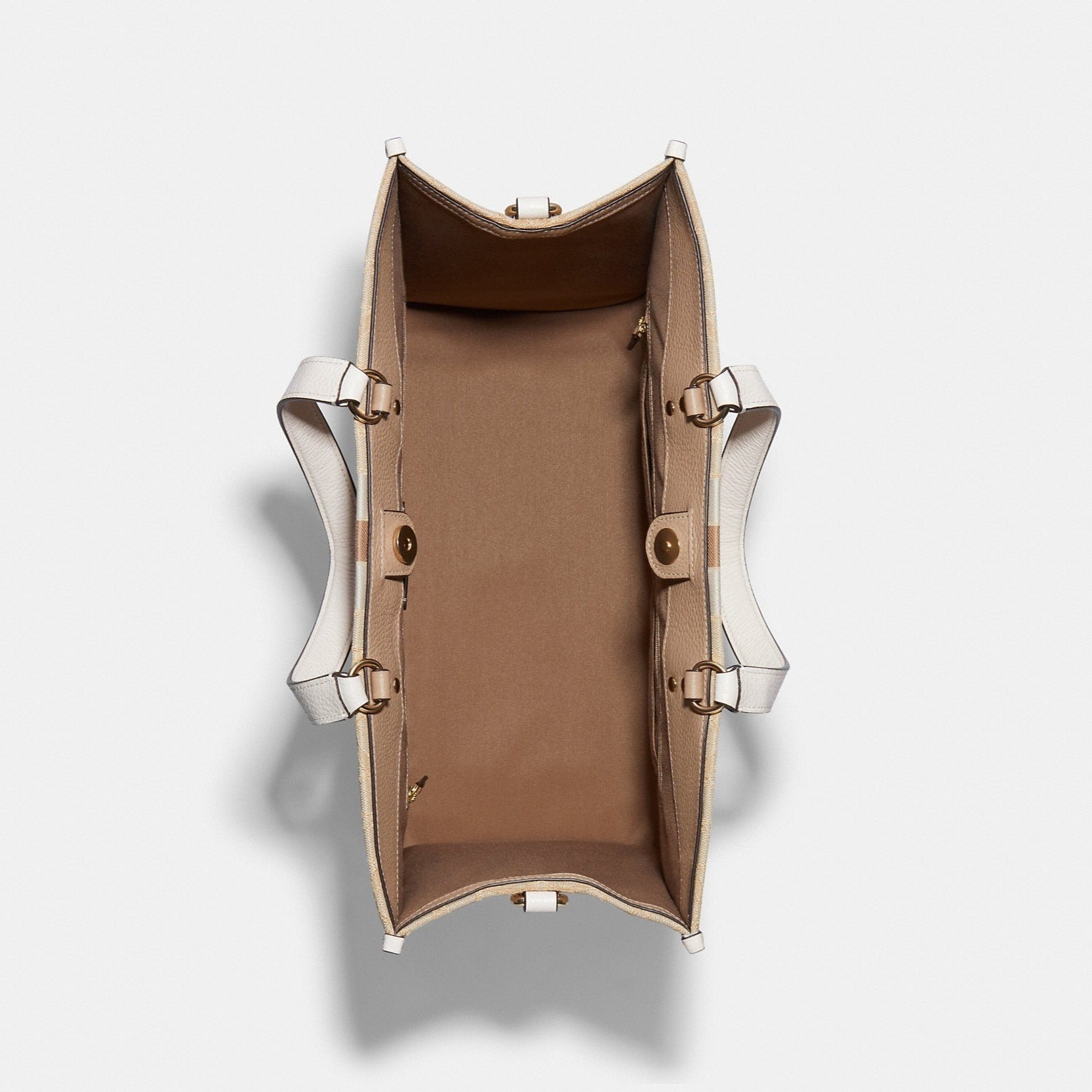 Dempsey Tote 40 In Signature Jacquard With Stripe And Coach Patch