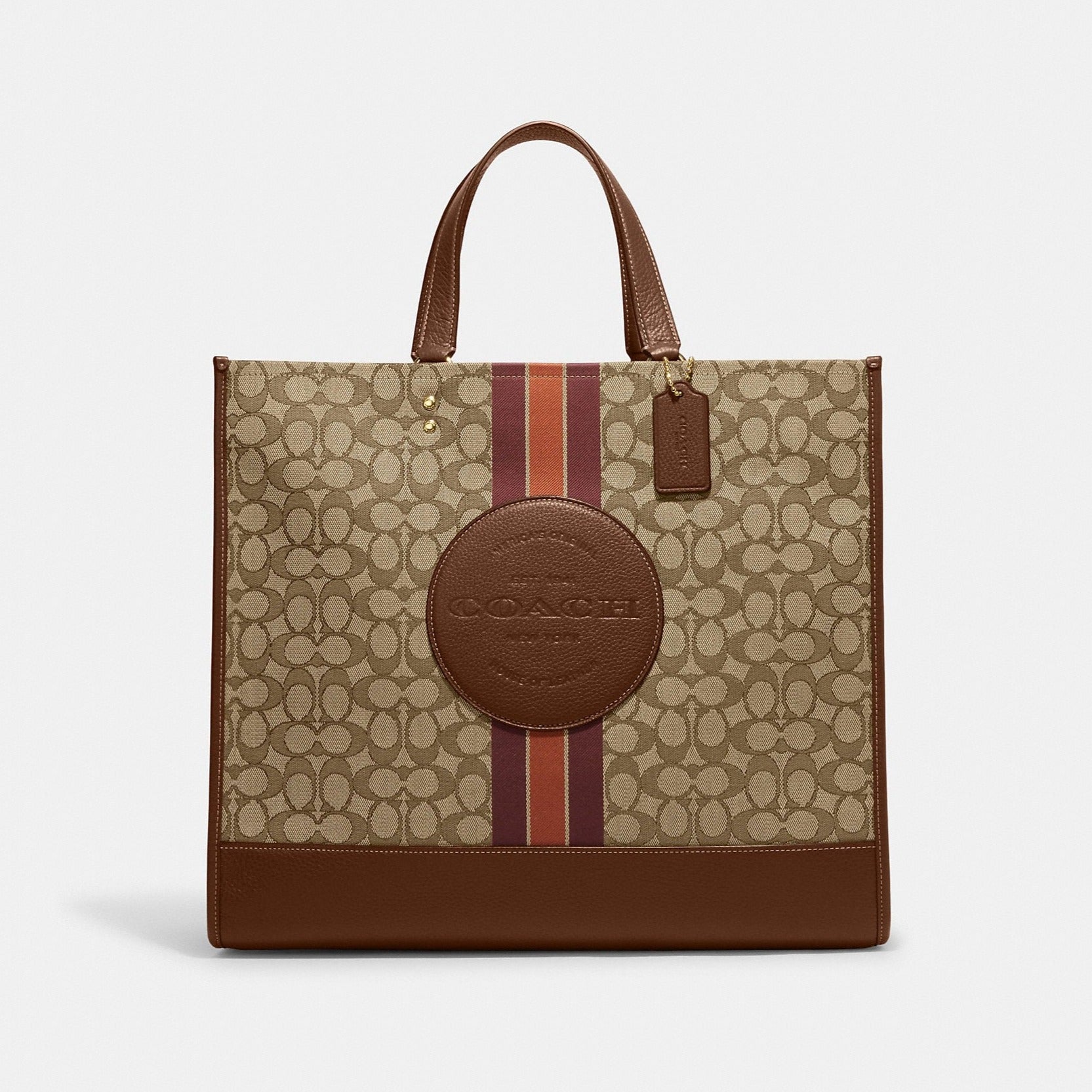 Coach - Dempsey Tote 40 In Signature Jacquard With Stripe And Coach Patch | Bolsa Tote para Dama