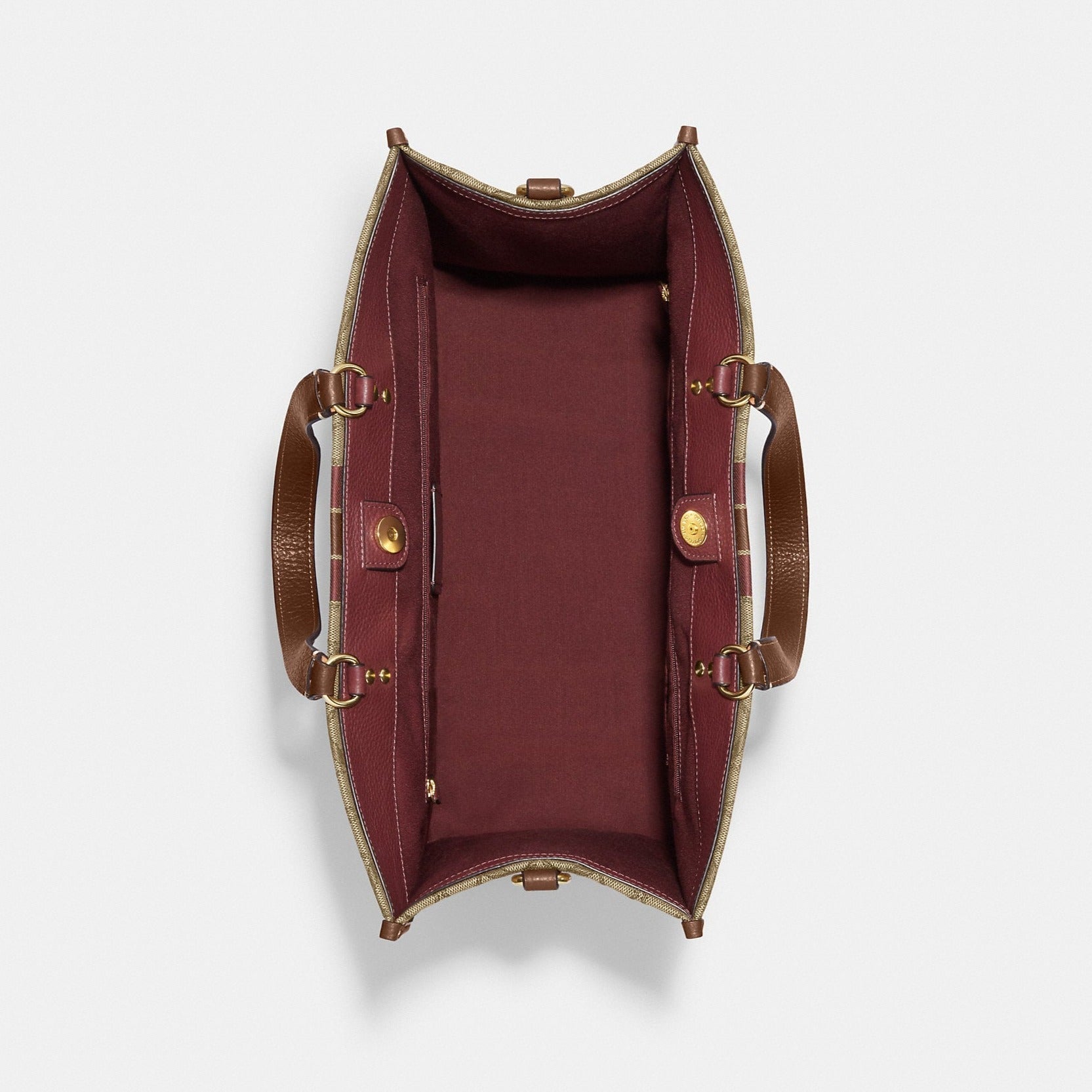 Dempsey Tote 40 In Signature Jacquard With Stripe And Coach Patch