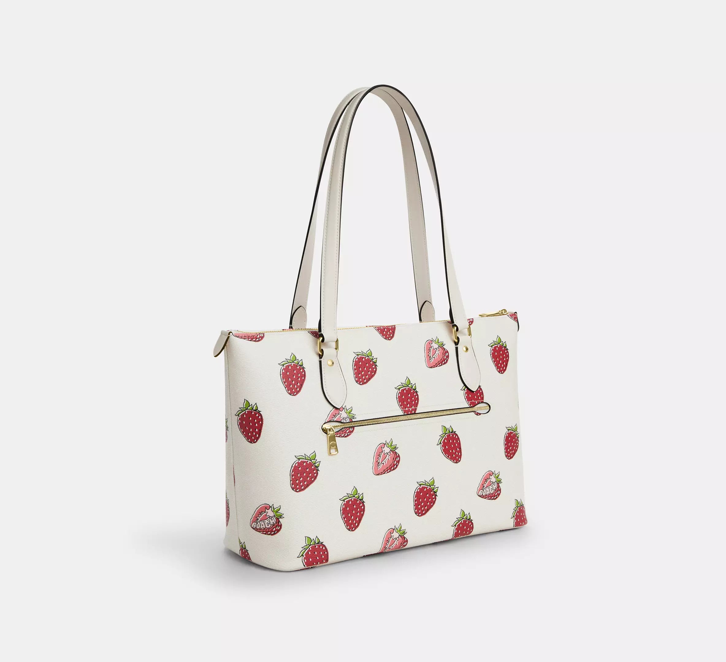 Gallery Tote Bag With Strawberry Print