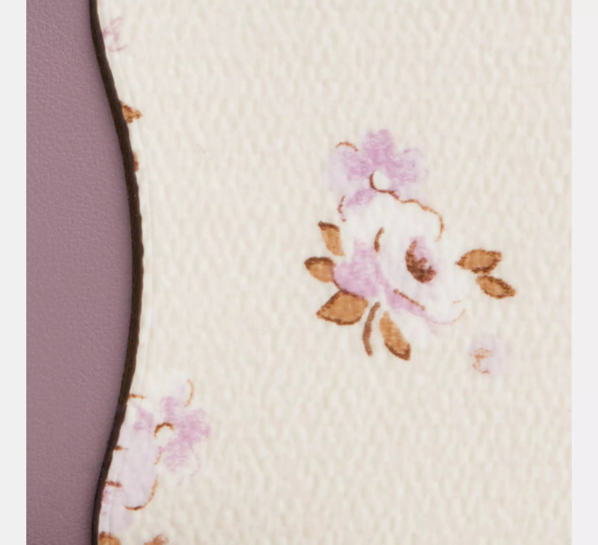 Zip Card Case With Floral Print - Coated Canvas