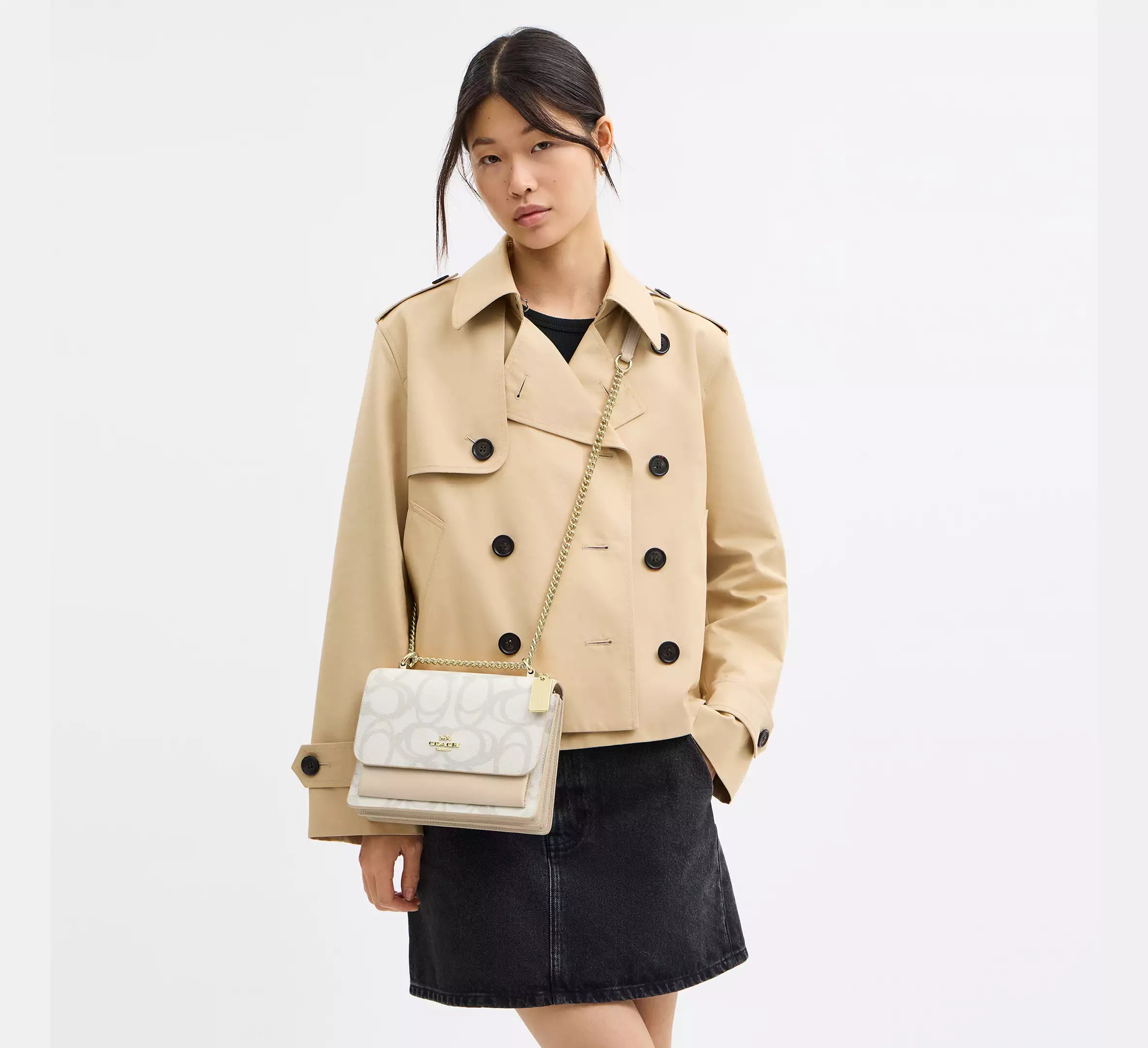 Klare Crossbody Bag In Sketch Signature Canvas