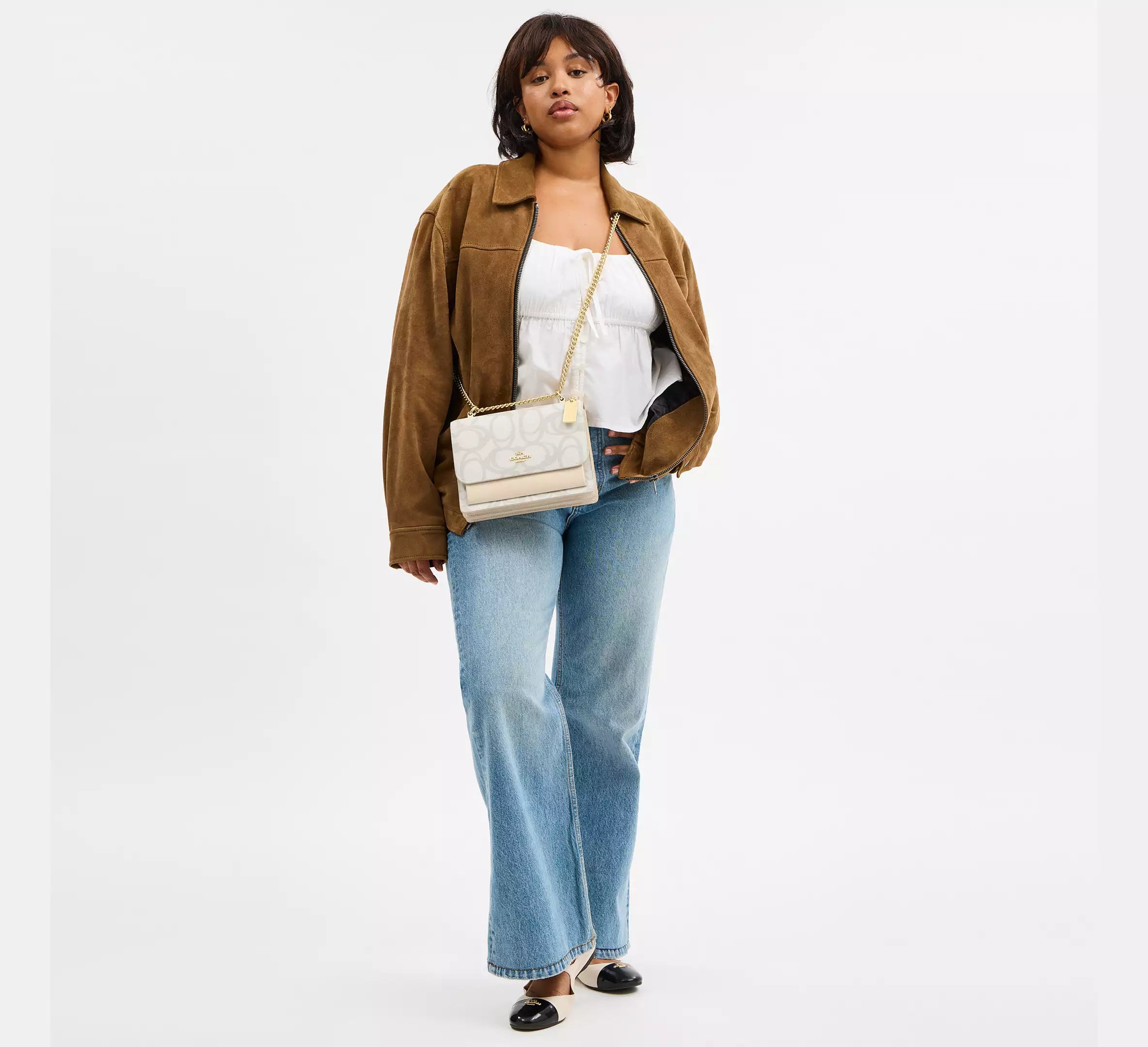 Klare Crossbody Bag In Sketch Signature Canvas
