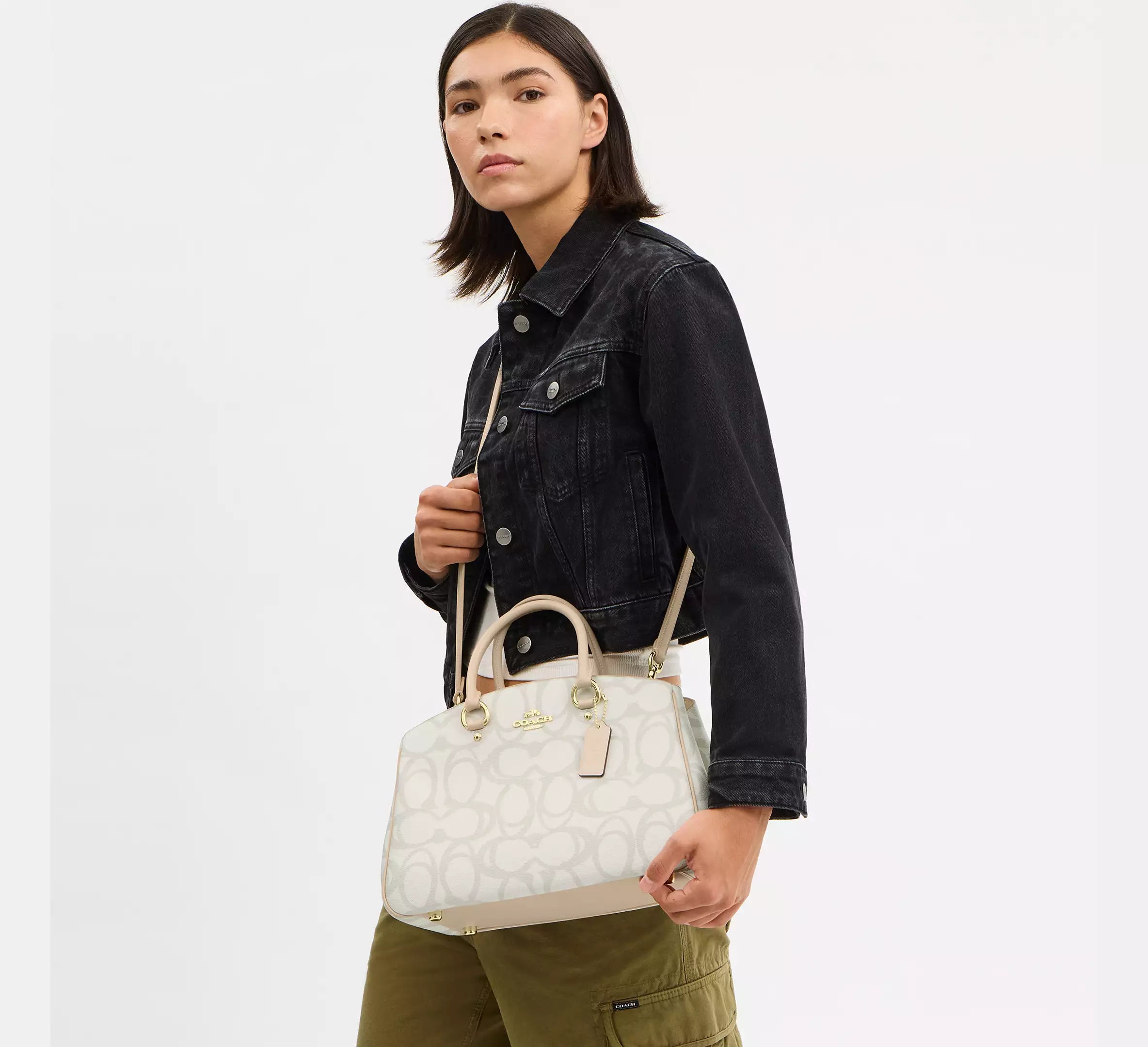 Savannah Carryall Bag In Sketch Signature Canvas