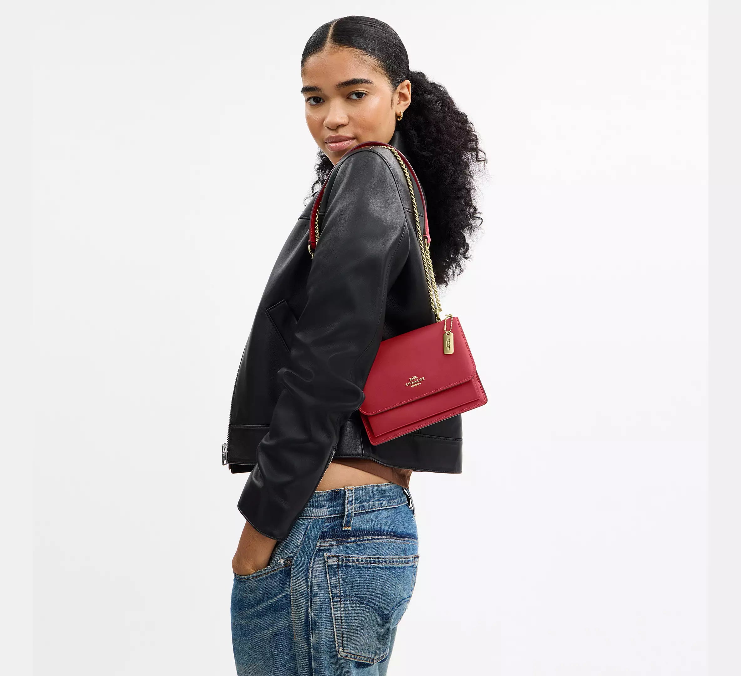 #color_CMKC Calf Leather Gold/True Red