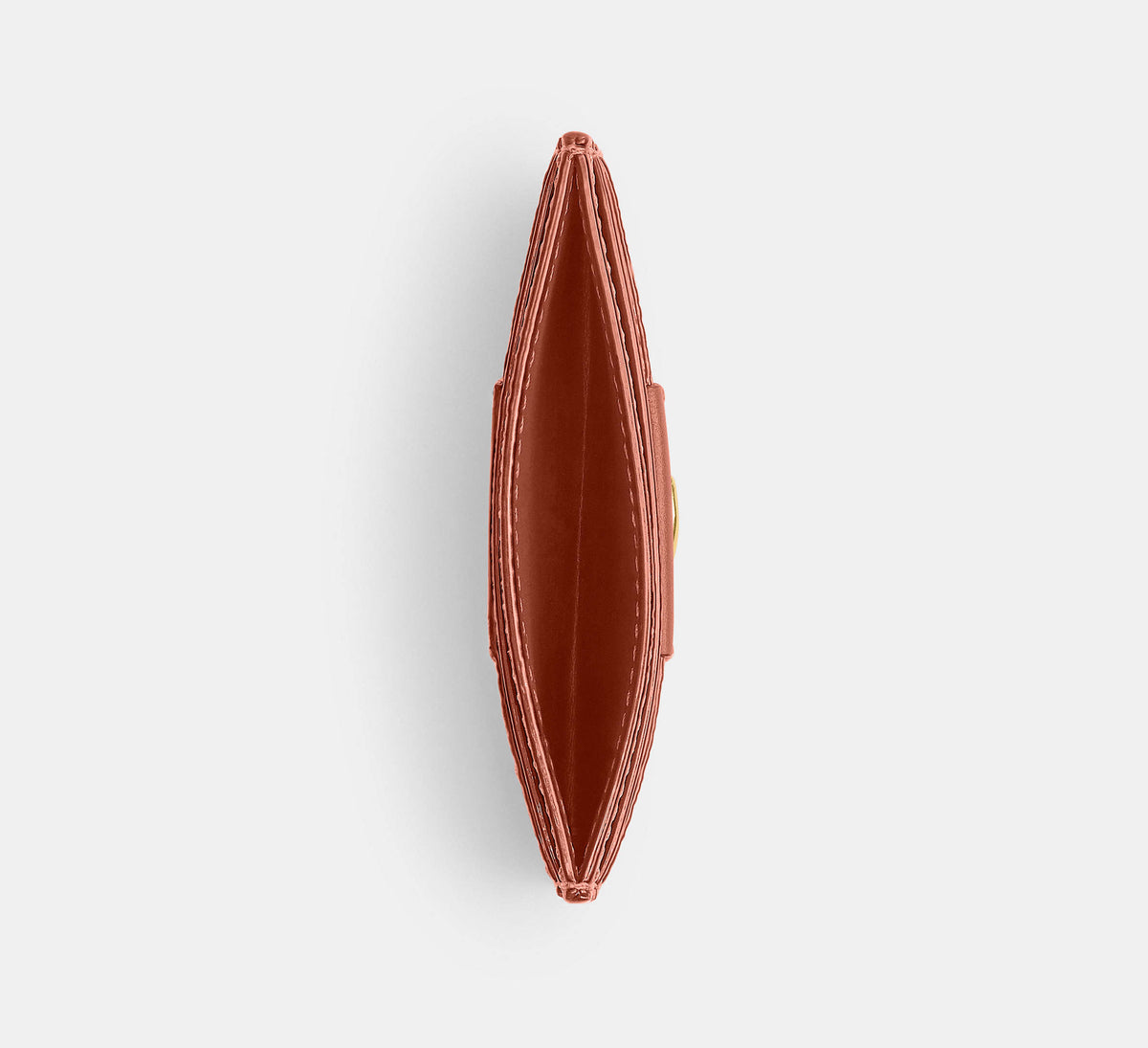 Coach Essential Card Case en Signature Canvas vista interior y superior