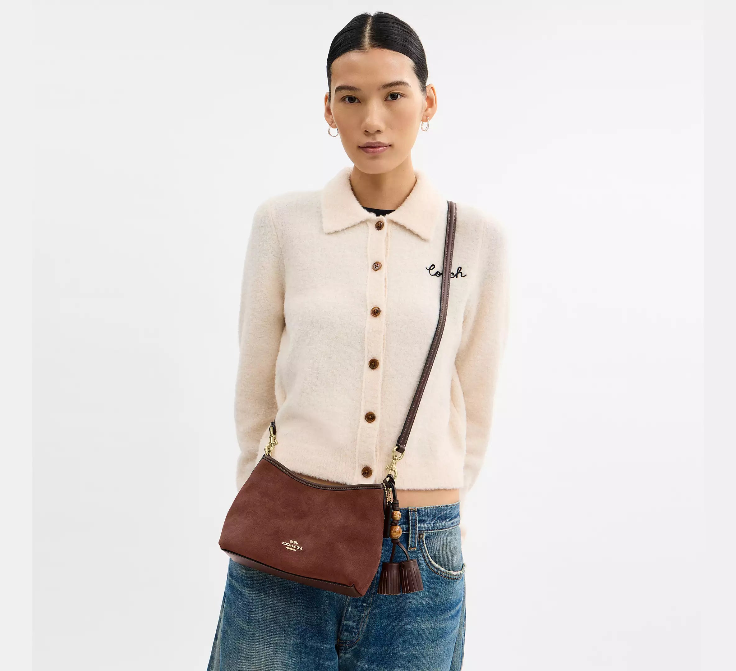 Laurel Small Shoulder Bag With Tassels