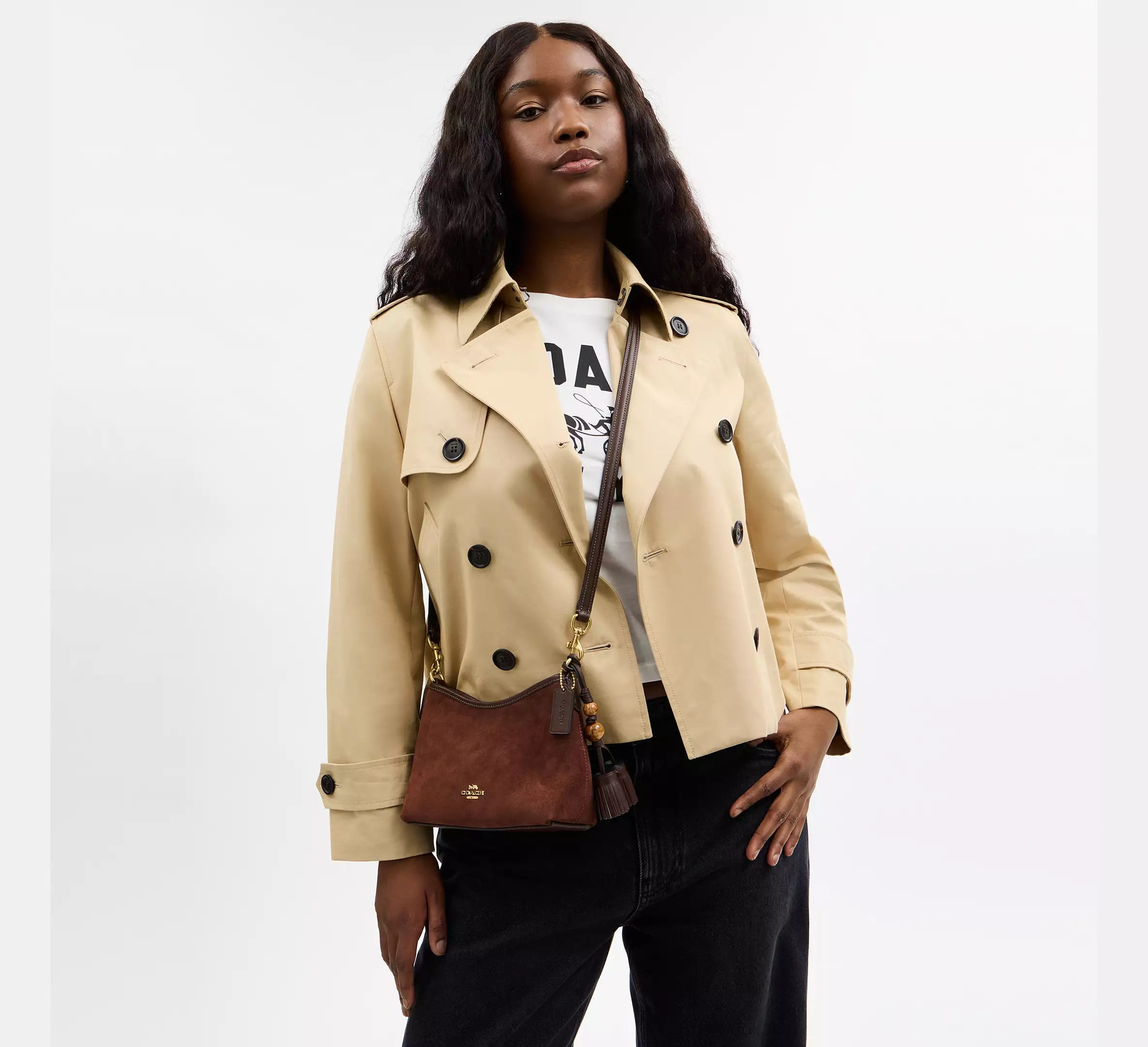 Laurel Small Shoulder Bag With Tassels