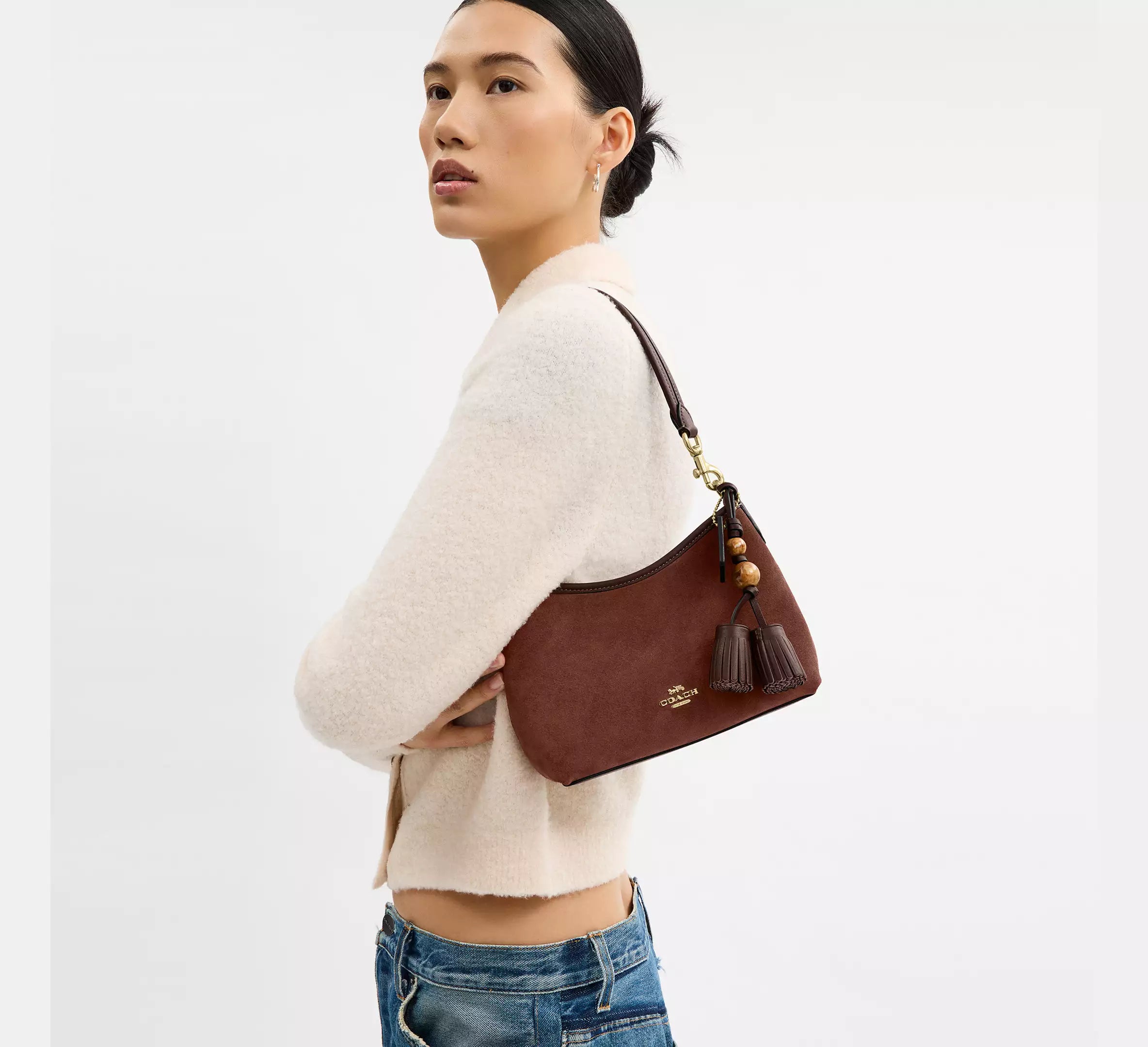 Laurel Small Shoulder Bag With Tassels