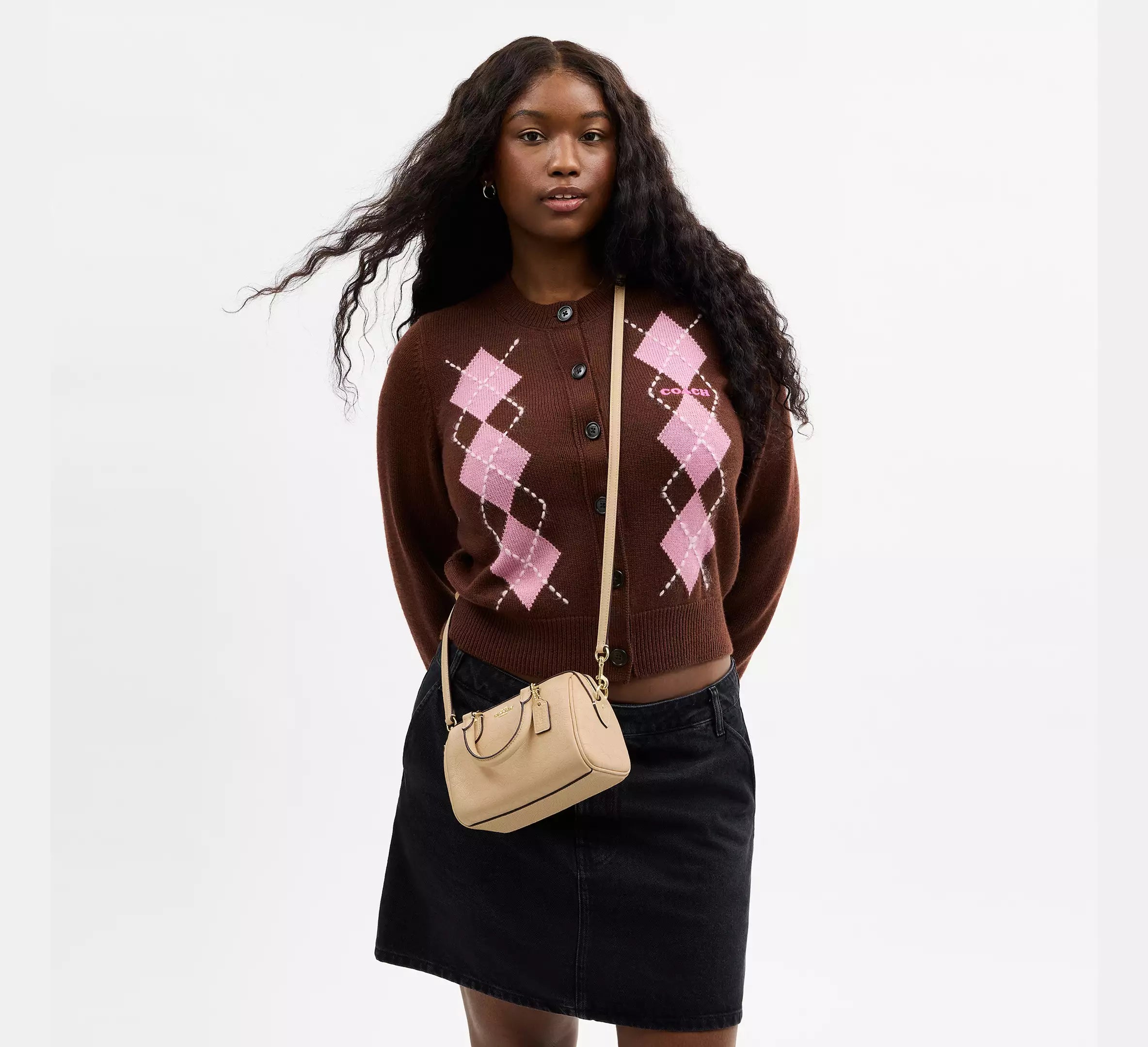 Mini Rowan Crossbody Bag In Signature Leather