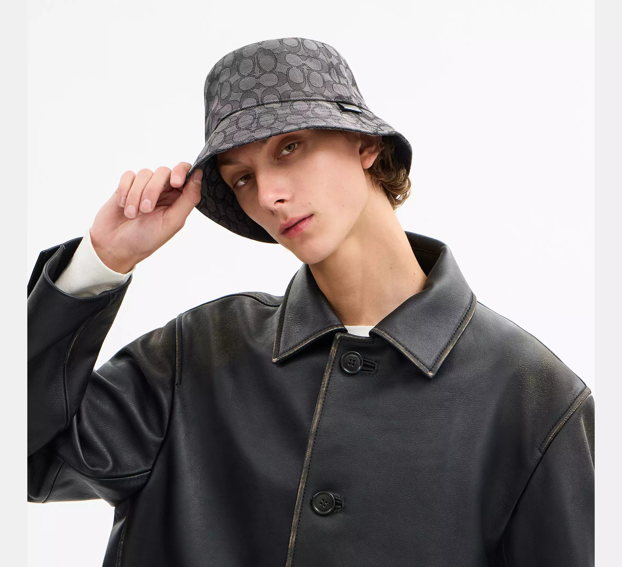 Signature Jacquard Bucket Hat