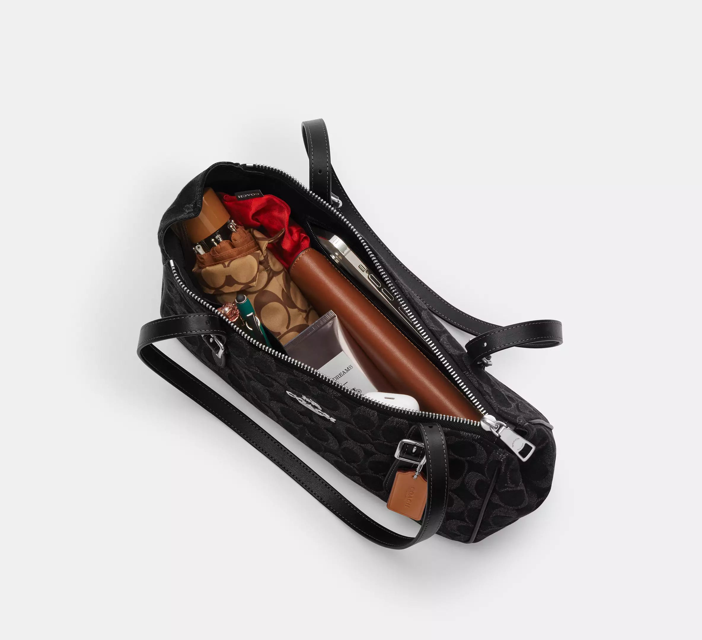 Asher Shoulder Bag In Signature Denim