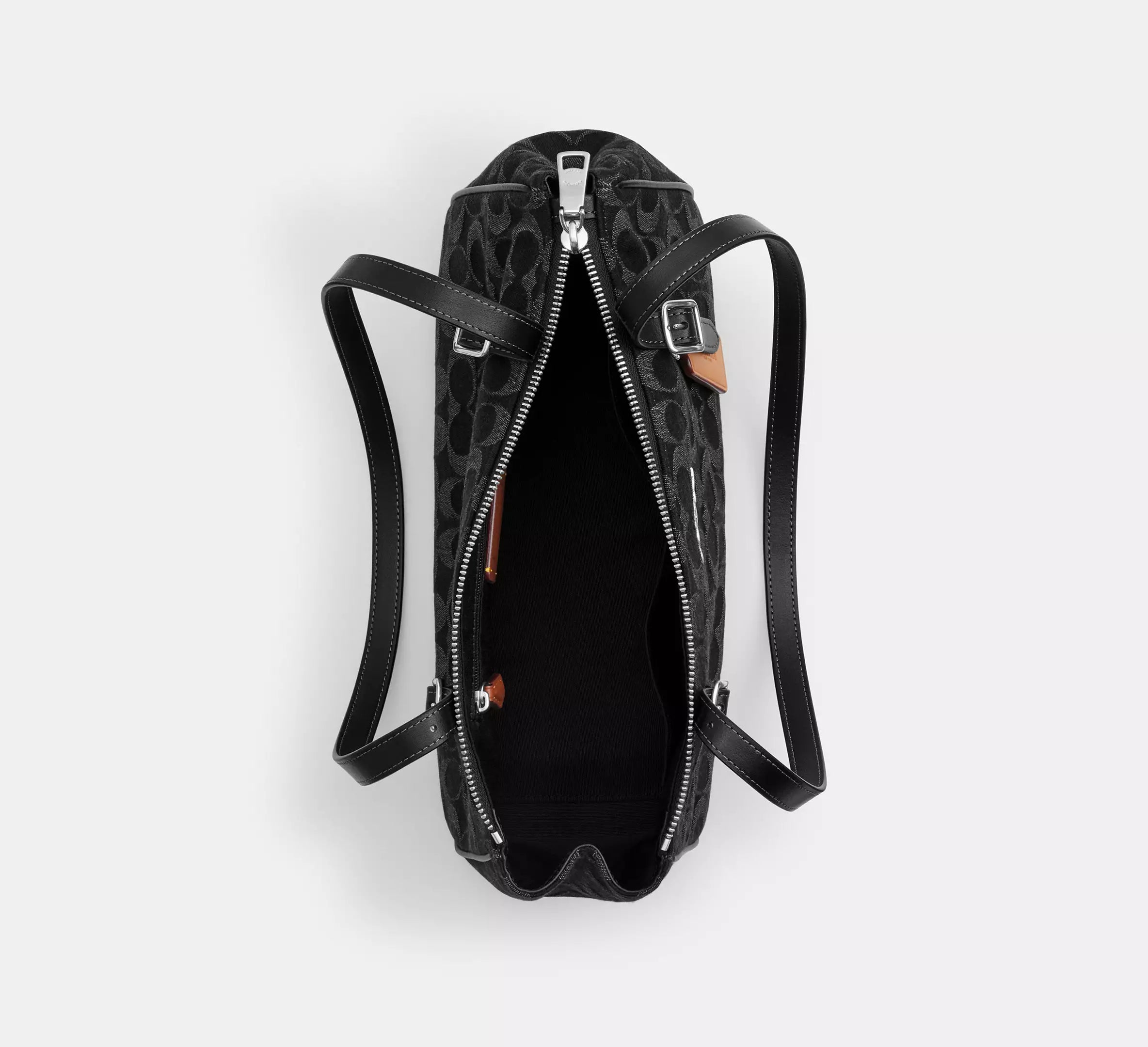 Asher Shoulder Bag In Signature Denim