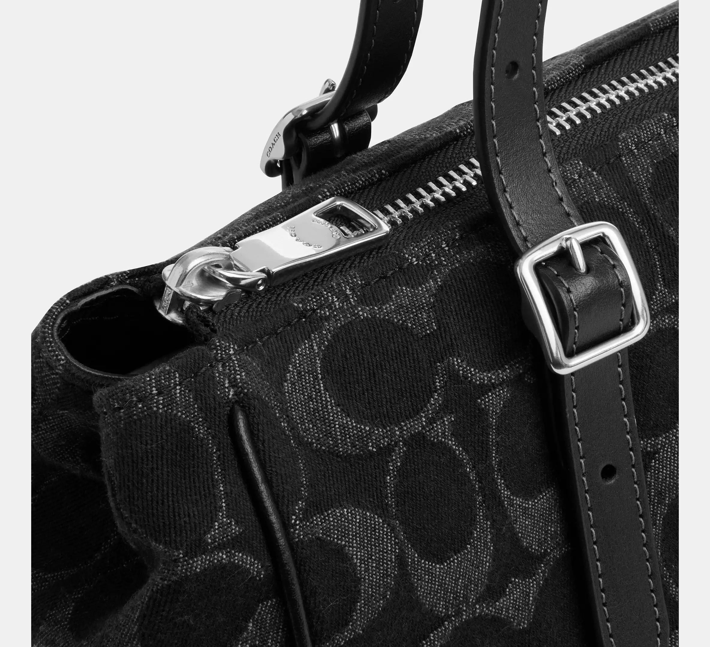 Asher Shoulder Bag In Signature Denim