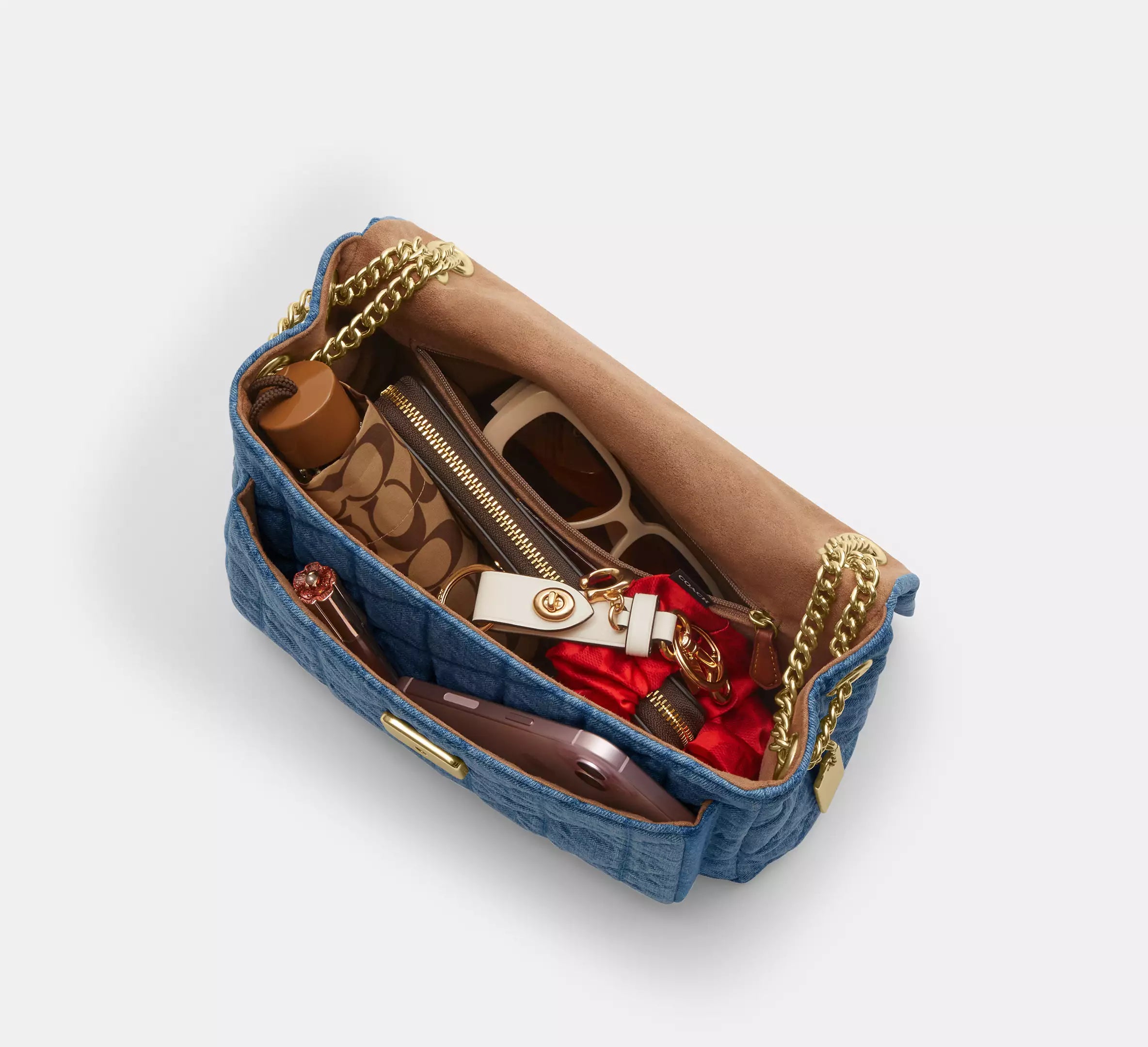 Elodie Crossbody Bag In Regenerative Cotton With Quilting