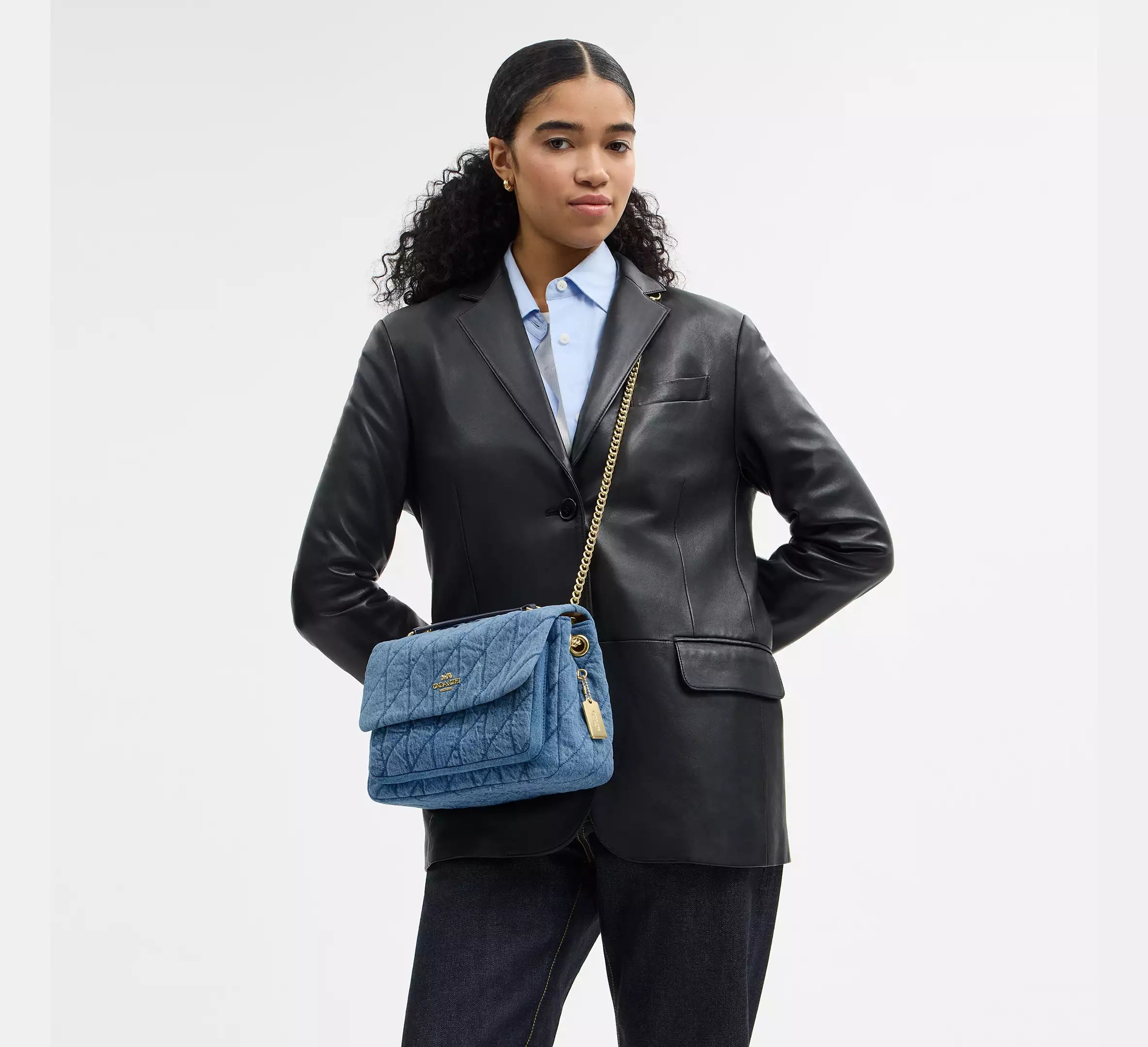 Elodie Crossbody Bag In Regenerative Cotton With Quilting