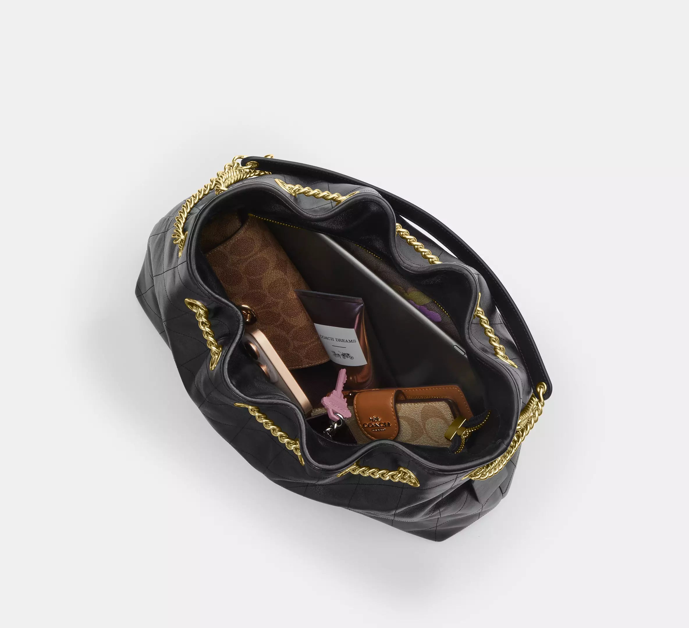 Evelyn Shoulder Bag With Quilting