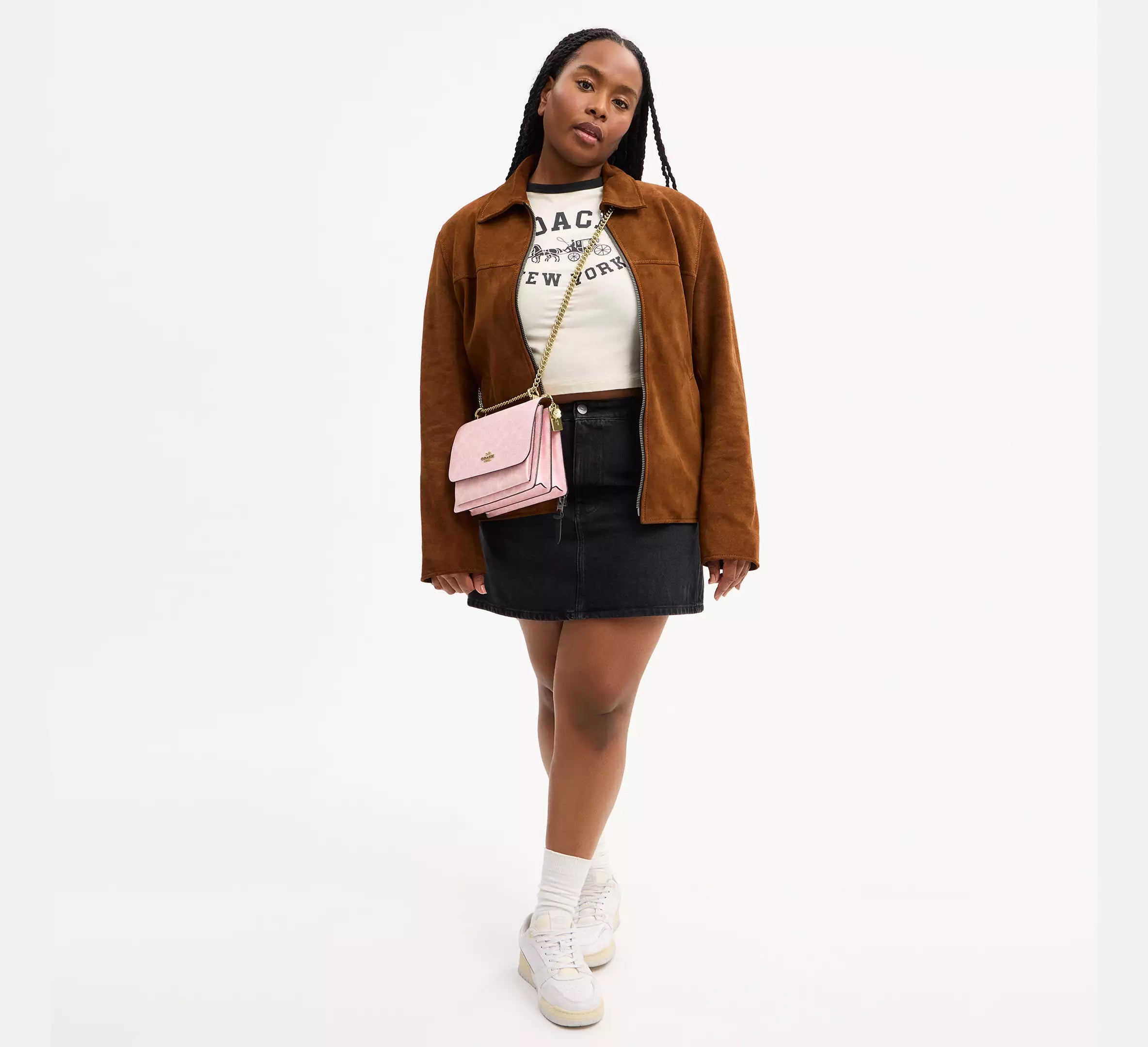 Klare Crossbody Bag In Signature Canvas With Charms