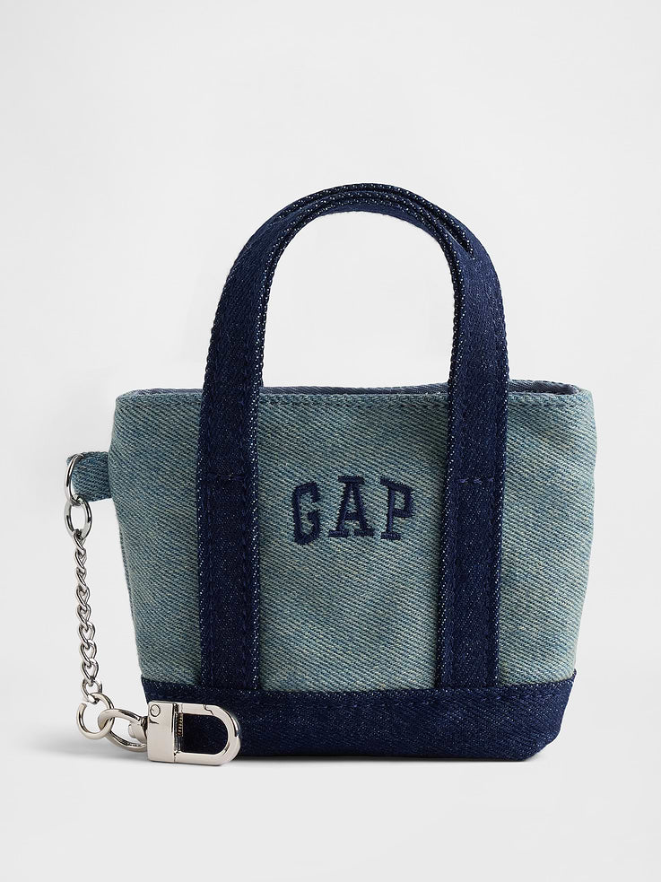 Gap Logo Tote Bag Charm Light Denim vista principal #color_GAP Light Denim
