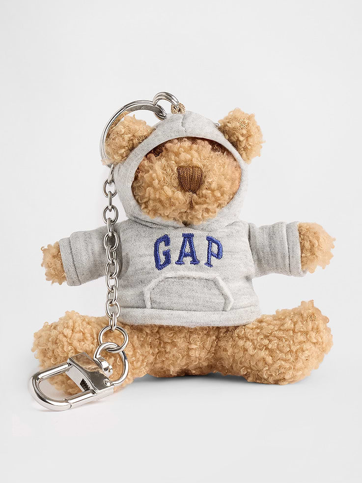 Gap Brannan Bear Hoodie Bag Charm Heather Grey Logo vista principal #color_GAP Heather Grey Logo