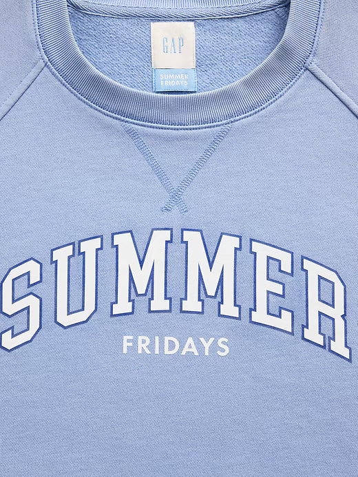 Gap × Summer Fridays Oversized Raglan Logo Sweatshirt