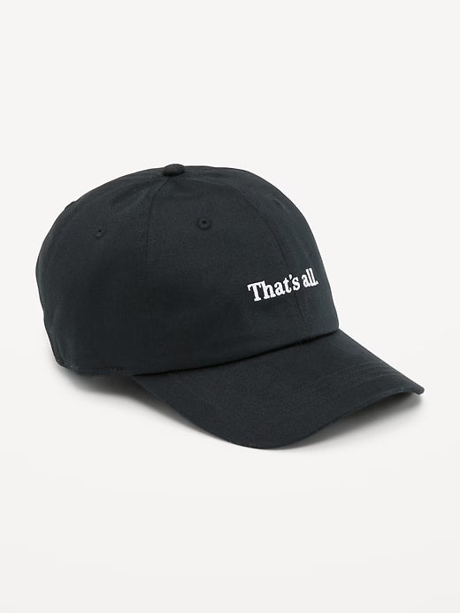 Gorra negra Old Navy The Devil Wears Prada con visera curva
