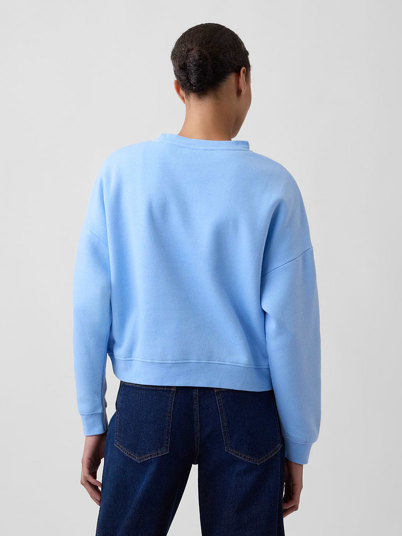Oversized Wedge Crewneck Sweatshirt