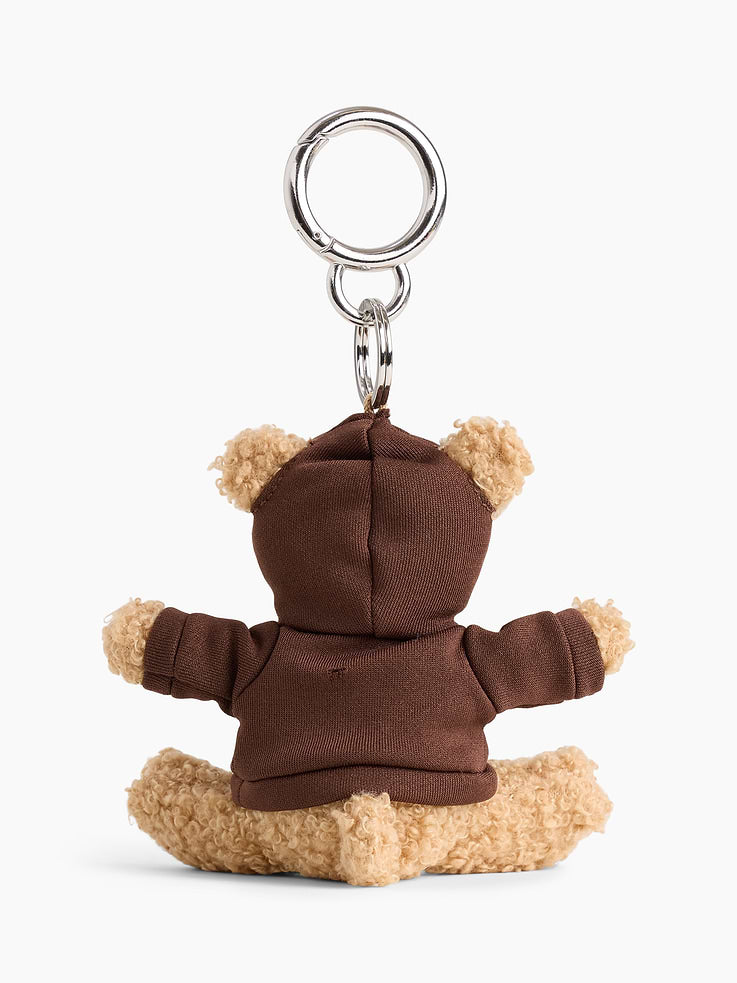 Gap Brannan Bear Hoodie Bag Charm Terra Brown detalle frontal #color_GAP Terra Brown