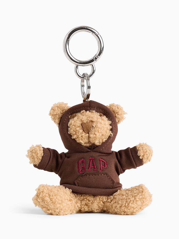 Gap Brannan Bear Hoodie Bag Charm Terra Brown vista principal #color_GAP Terra Brown