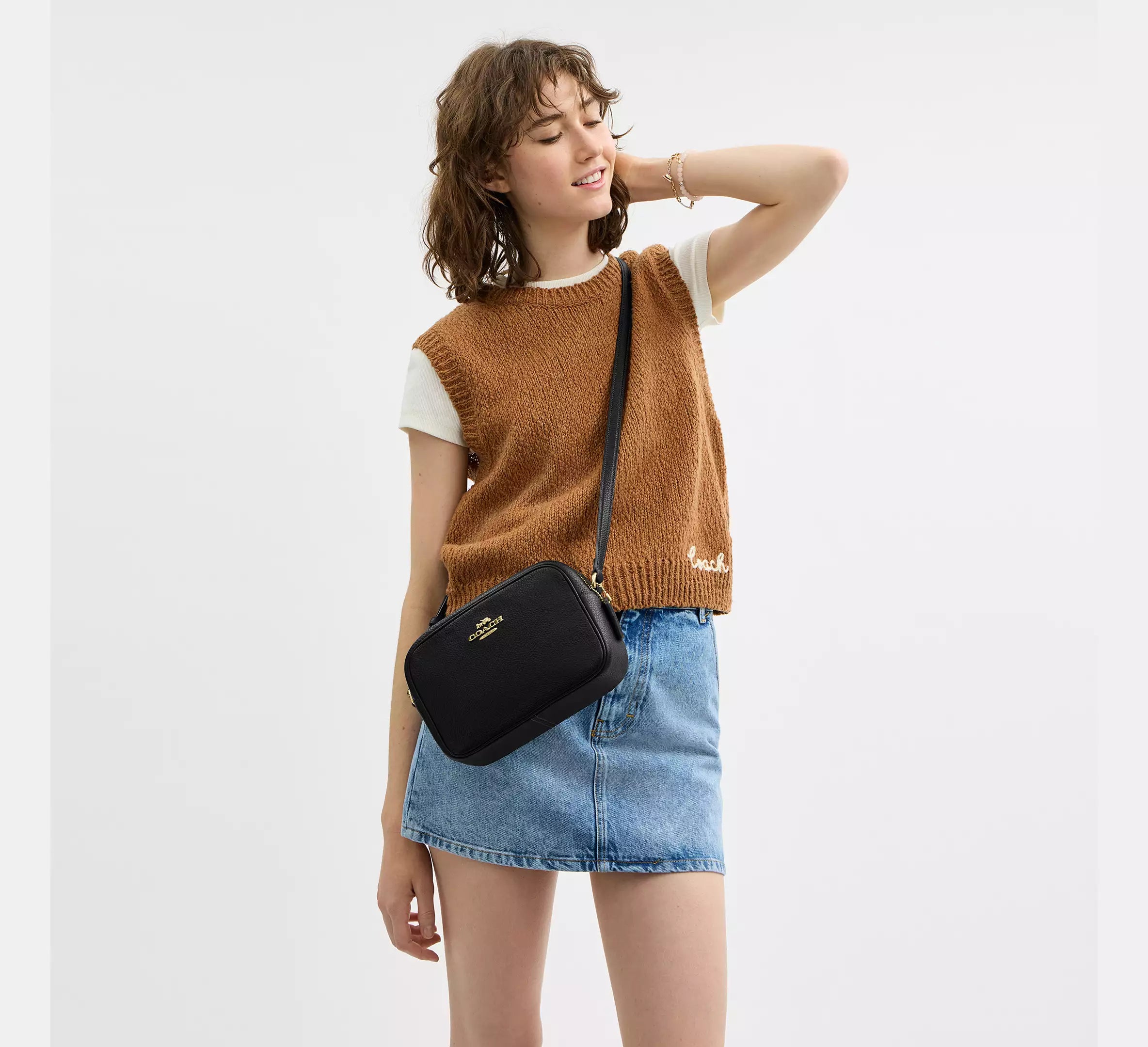 Jamie Camera Bag - Pebbled Leather