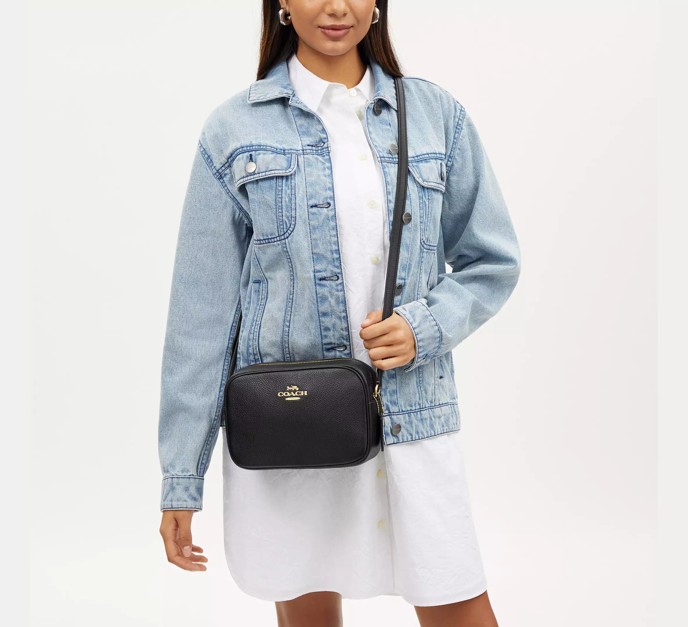 Jamie Camera Bag - Pebbled Leather