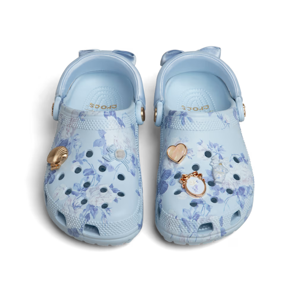 Crocs LoveShackFancy Blue Classic Clog azul floral para mujer