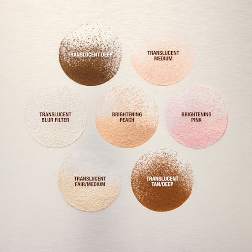 Charlotte Tilbury Airbrush Flawless Blur Loose Setting Powder comparación de tonos