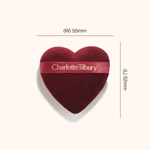 Charlotte Tilbury AIRTECH Blur Puff forma de corazón para loose powder
