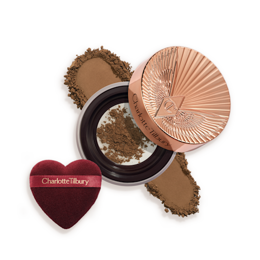 Charlotte Tilbury Airbrush Flawless Blur Loose Setting Powder Translucent Deep packshot #color_CT Translucent Deep