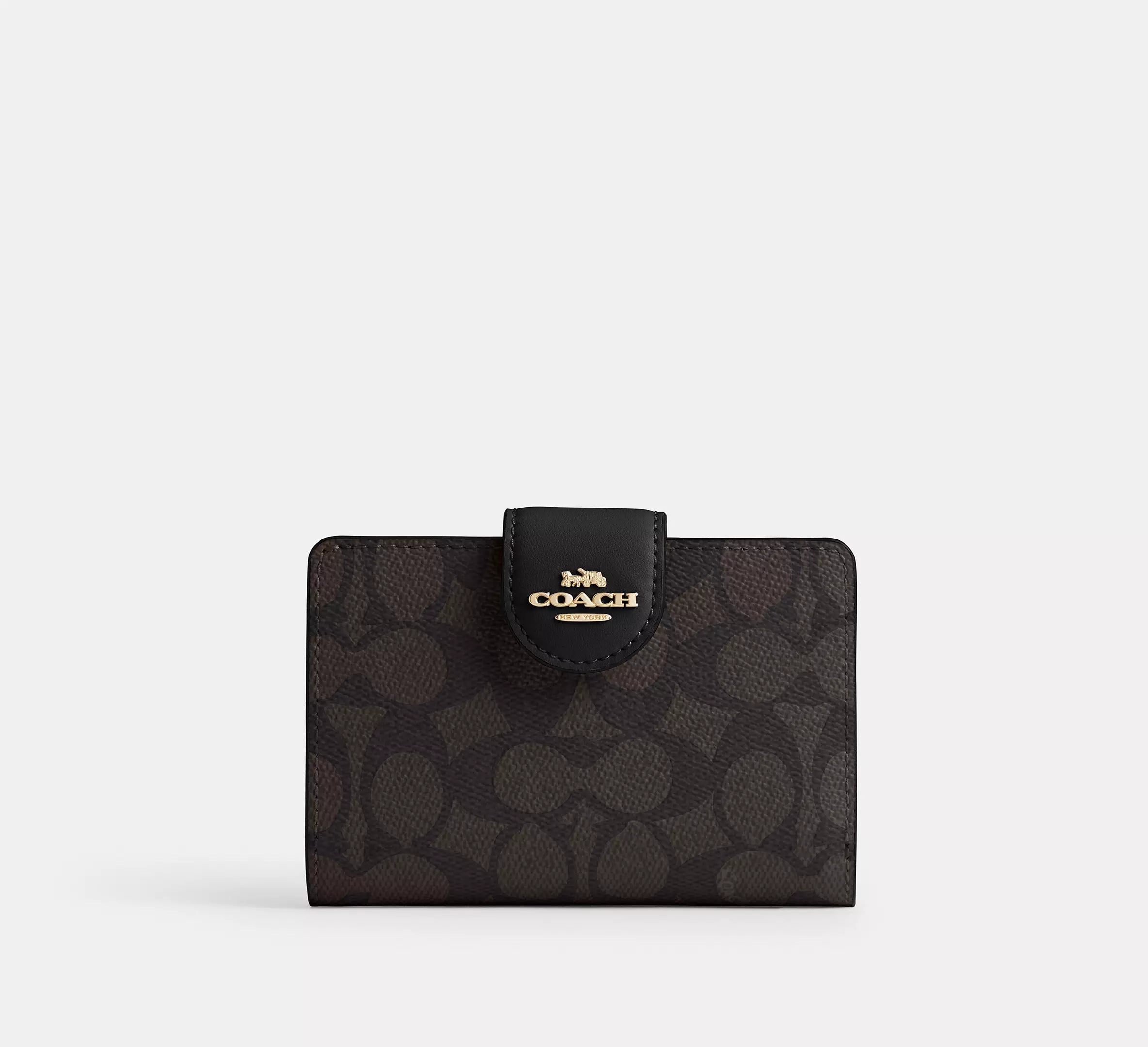 Medium Corner Zip Wallet In Signature Canvas