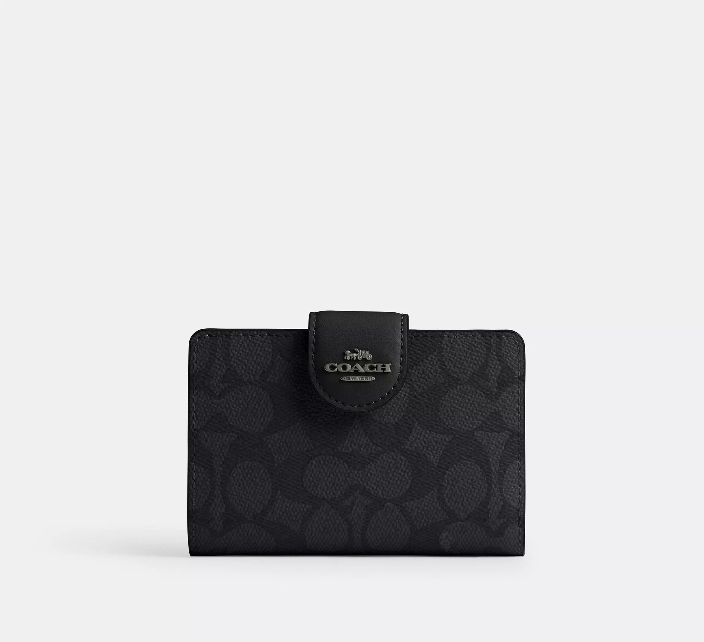 Medium Corner Zip Wallet In Signature Canvas