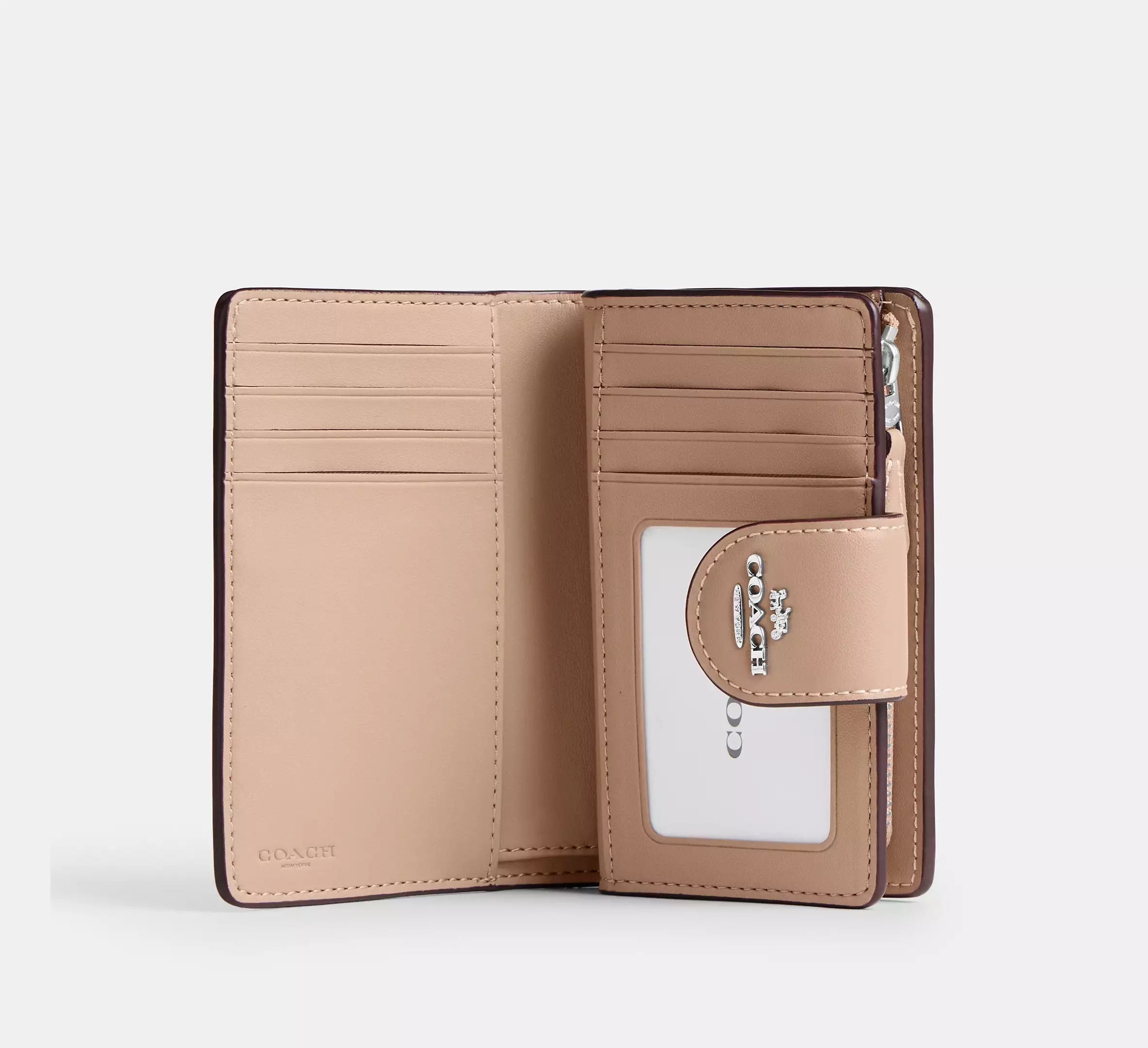 Medium Corner Zip Wallet In Signature Canvas