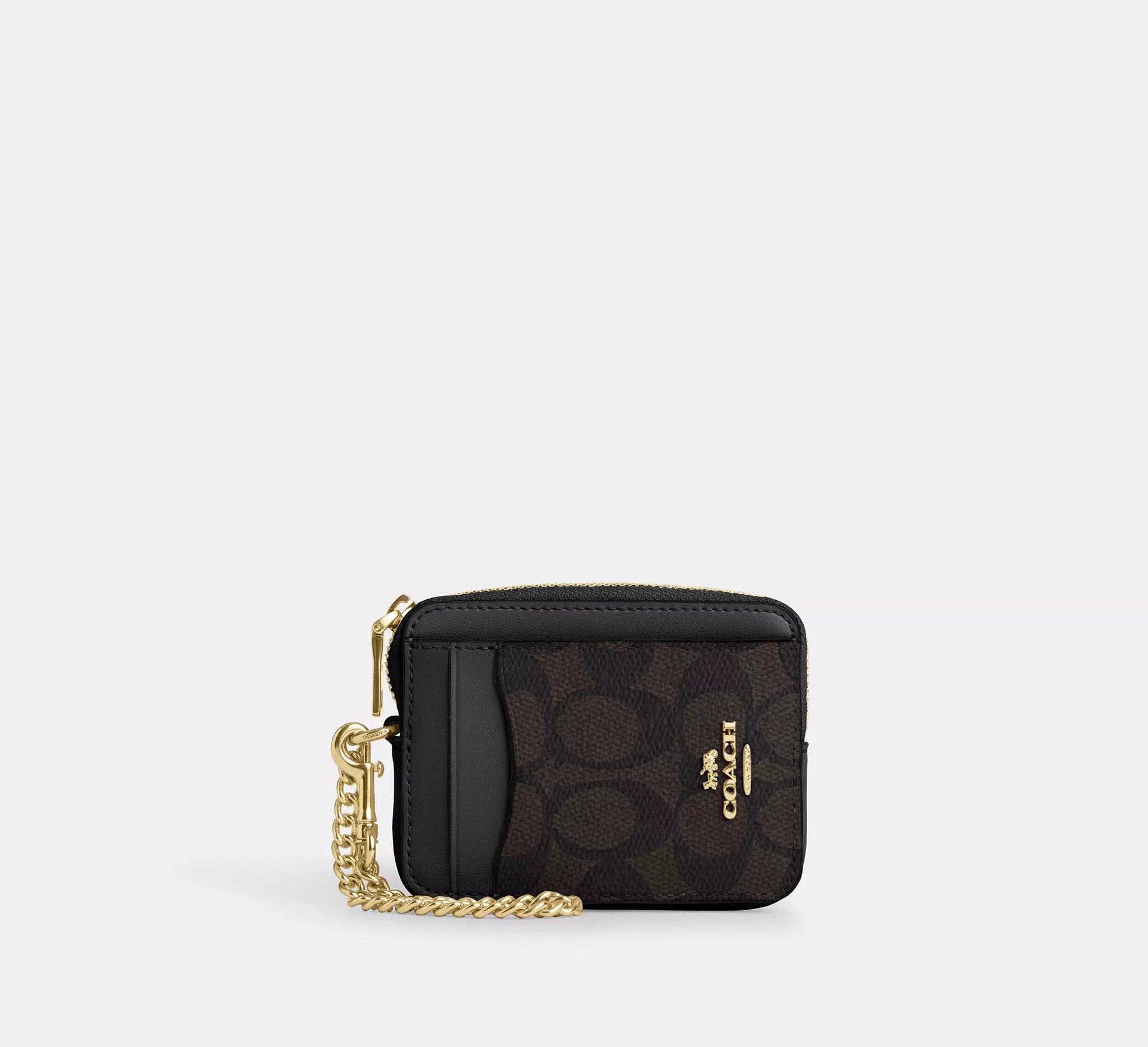 Coach - Zip Card Case In Signature Canvas | Cartera para Dama