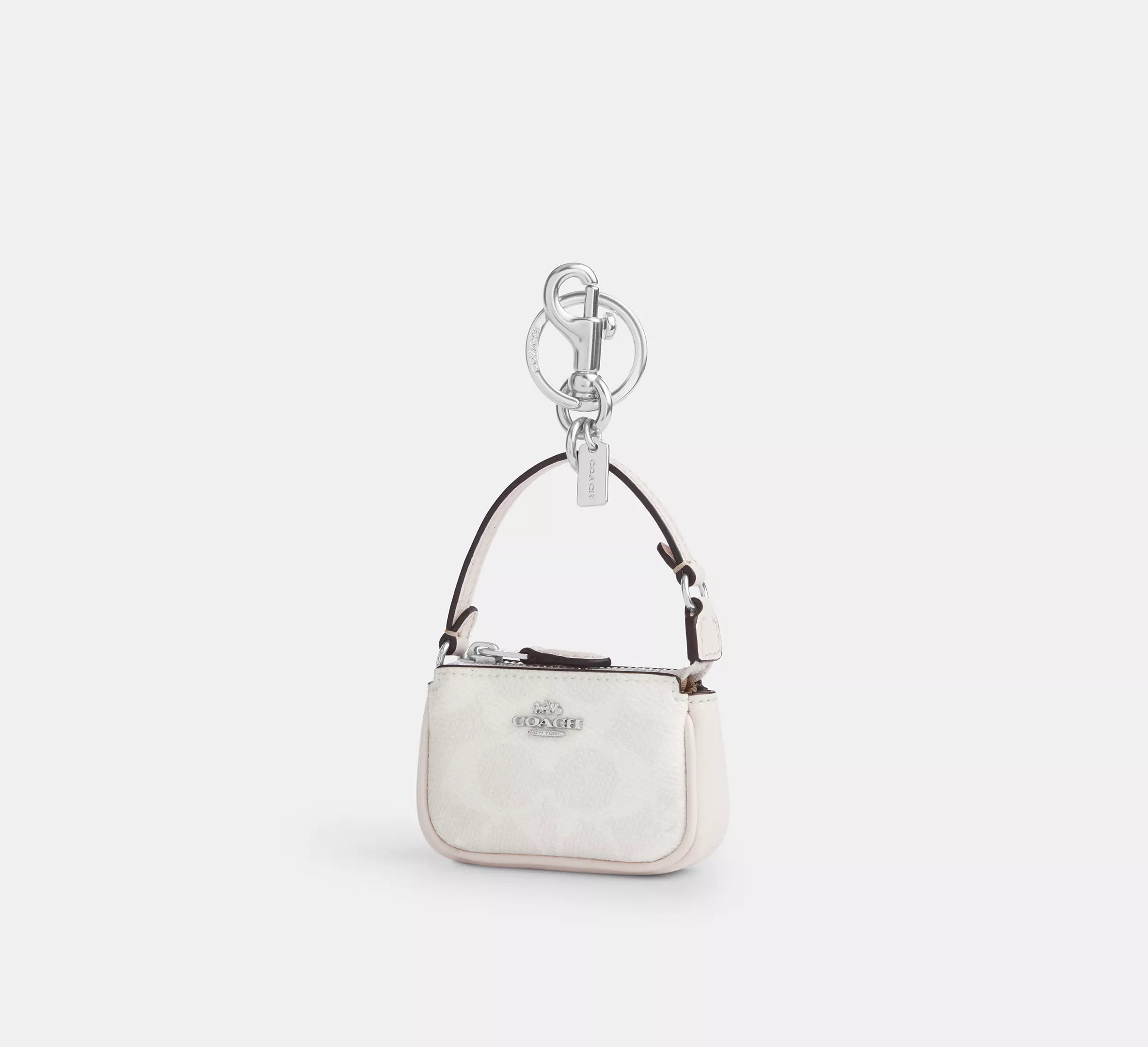 Mini Nolita Bag Charm In Signature Canvas