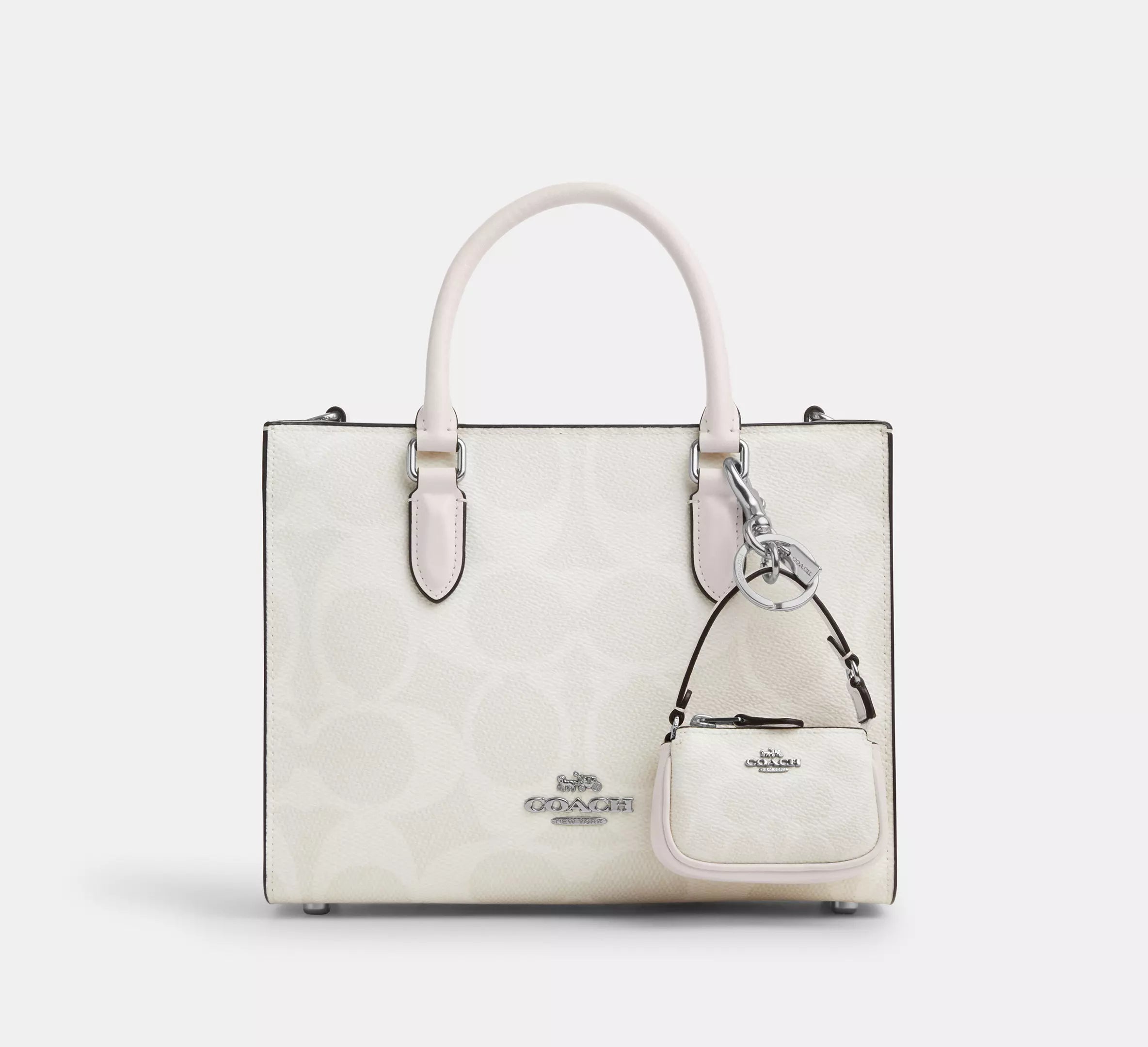 Mini Nolita Bag Charm In Signature Canvas
