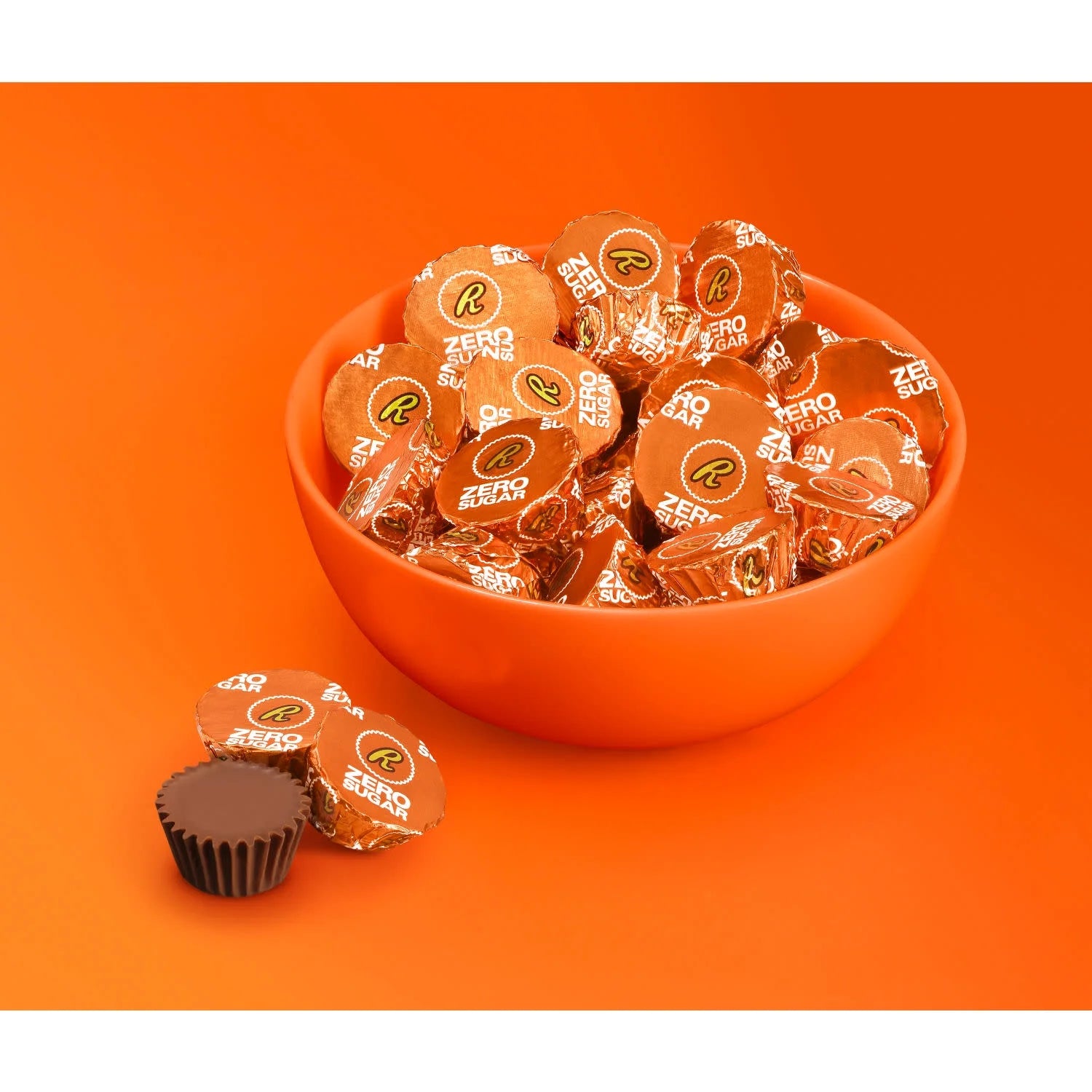 Zero Sugar Chocolate Candy and Peanut Butter Miniature Cups Pouch