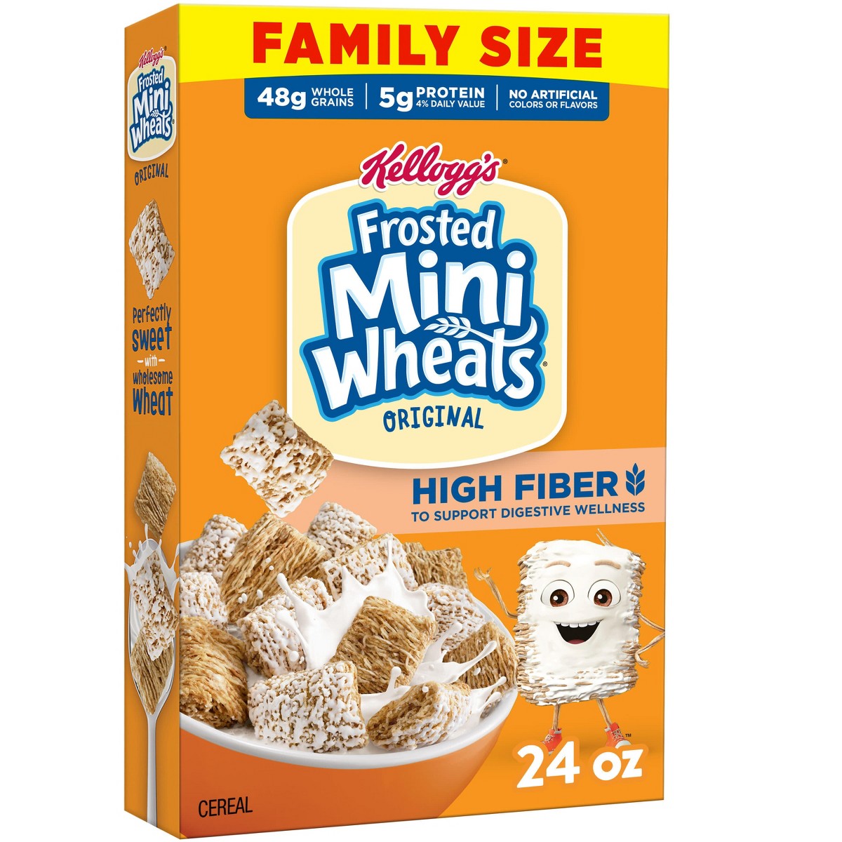 Kellogg's Original Frosted Mini-Wheats 24 oz vista frontal #tamaño_24 oz / 680 g